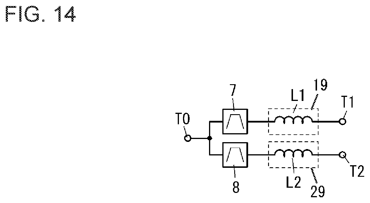 Patent US12597956 Figure 13 – Radio frequency module and communication device