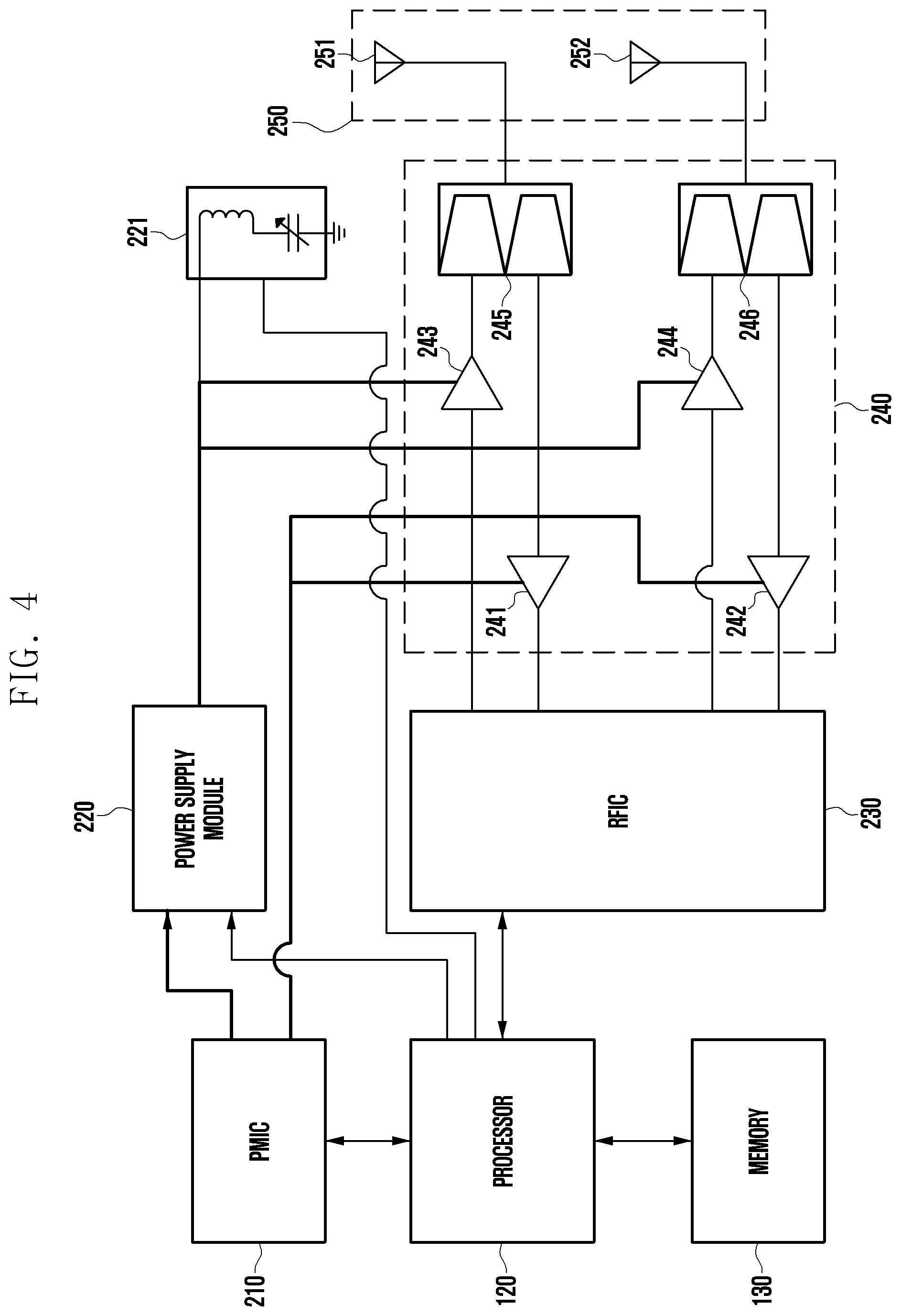 Patent US12597960 Figure 4 – Electronic device and harmonic control method of electronic device