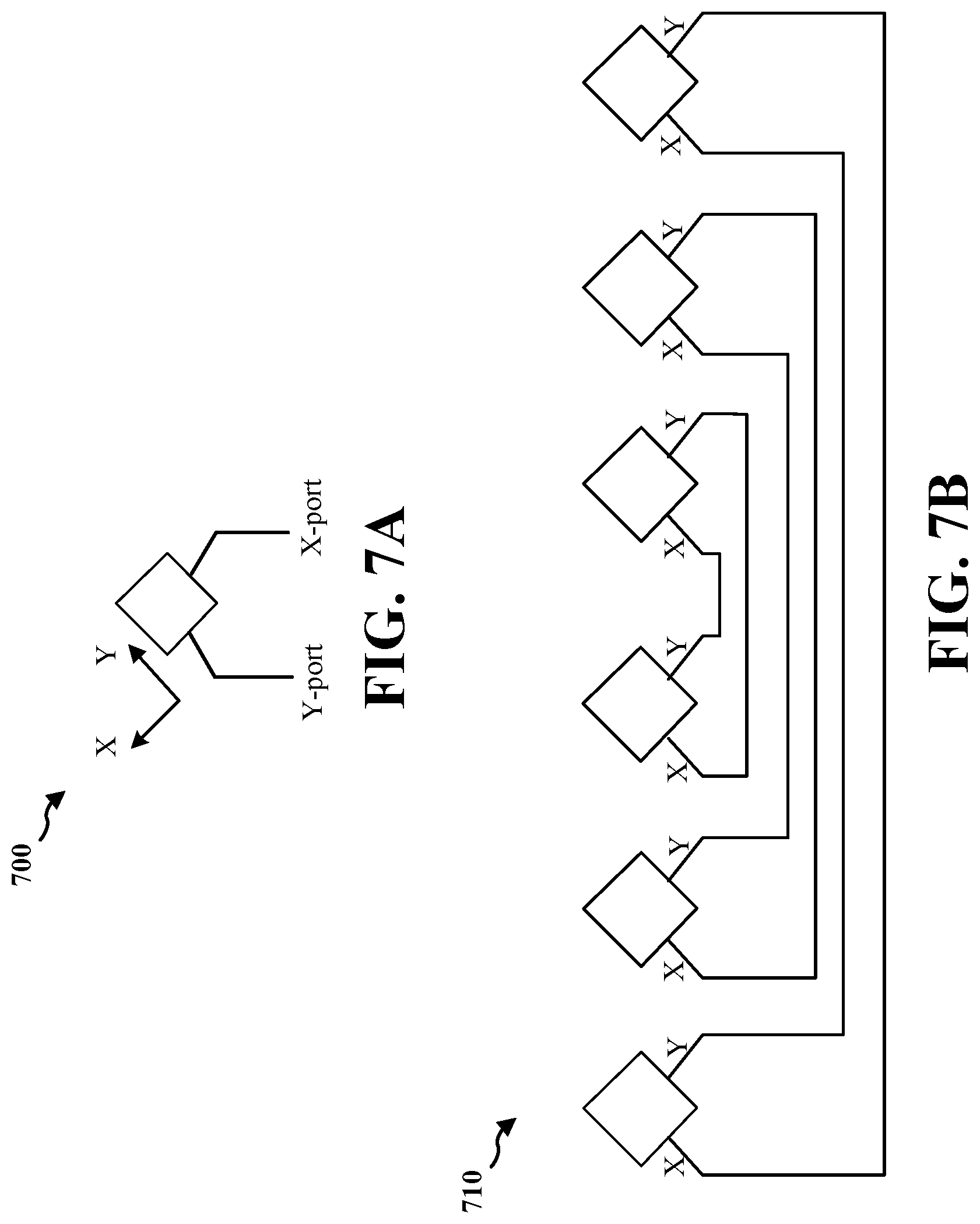 Patent US12597986 Figure 7 – Passive or semi-passive device with polarization conversion capability
