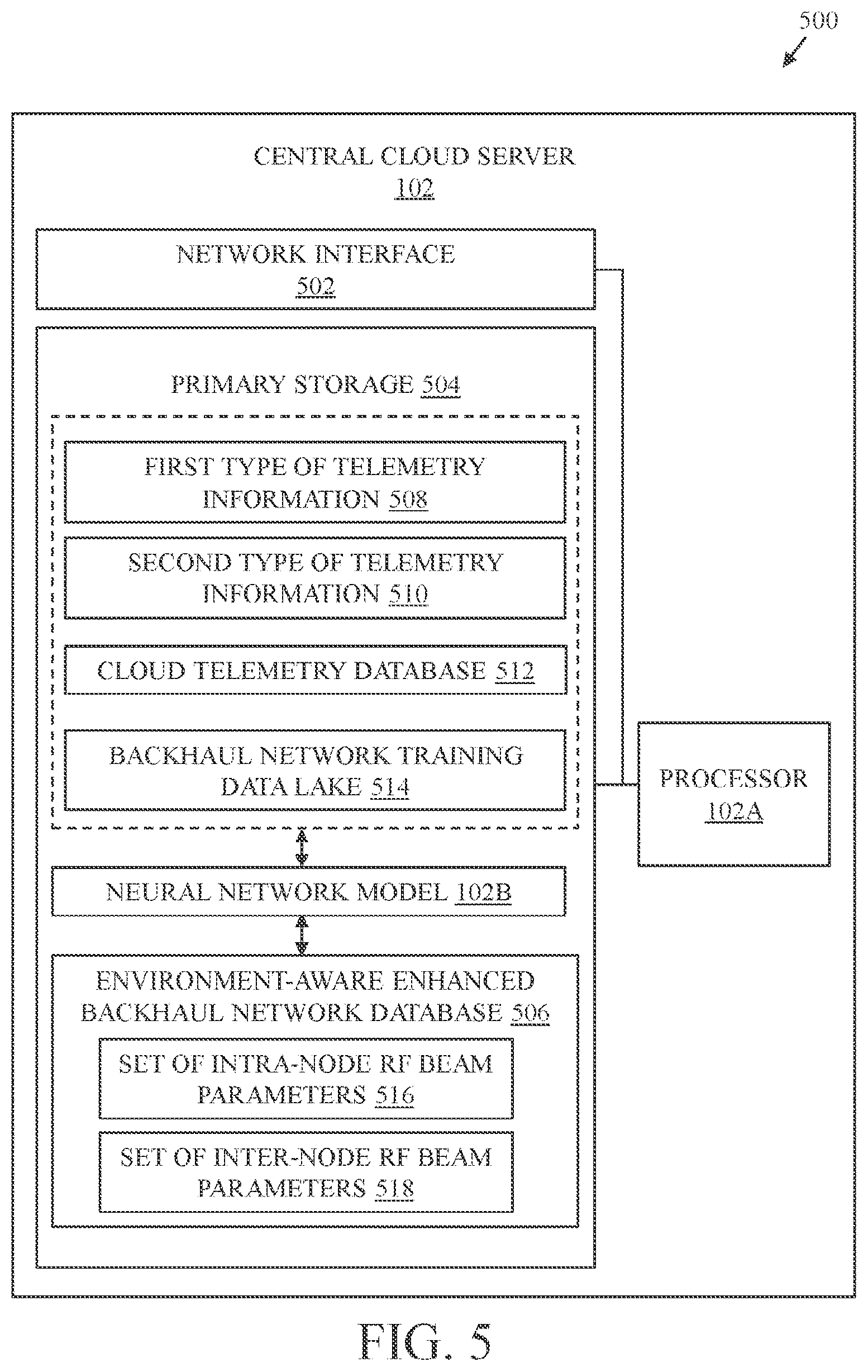 Patent US12597989 Figure 7 – System and method of central cloud server managed wireless backhaul network using hybrid repeater devices