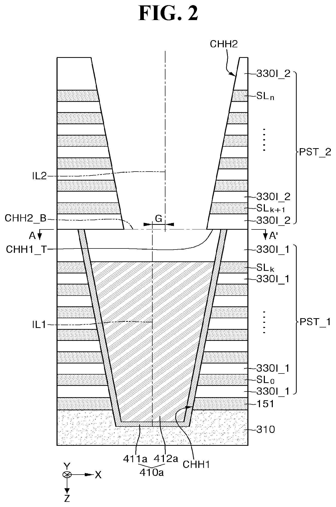 Patent US12599000 Figure 2 – Non-volatile memory device including first and second monitoring channel structures and non-volatile memory system comprising the same