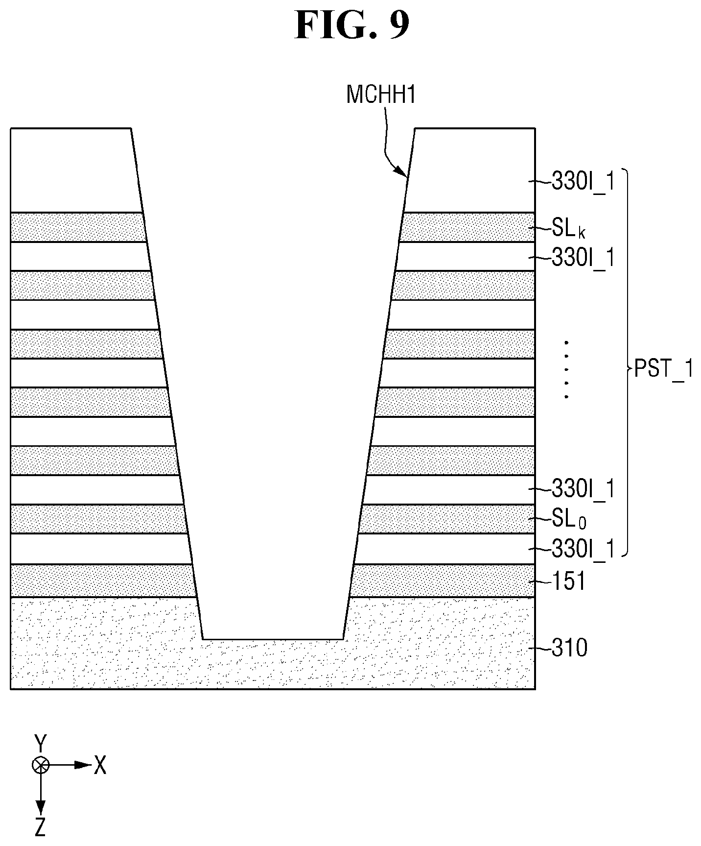 Patent US12599000 Figure 9 – Non-volatile memory device including first and second monitoring channel structures and non-volatile memory system comprising the same