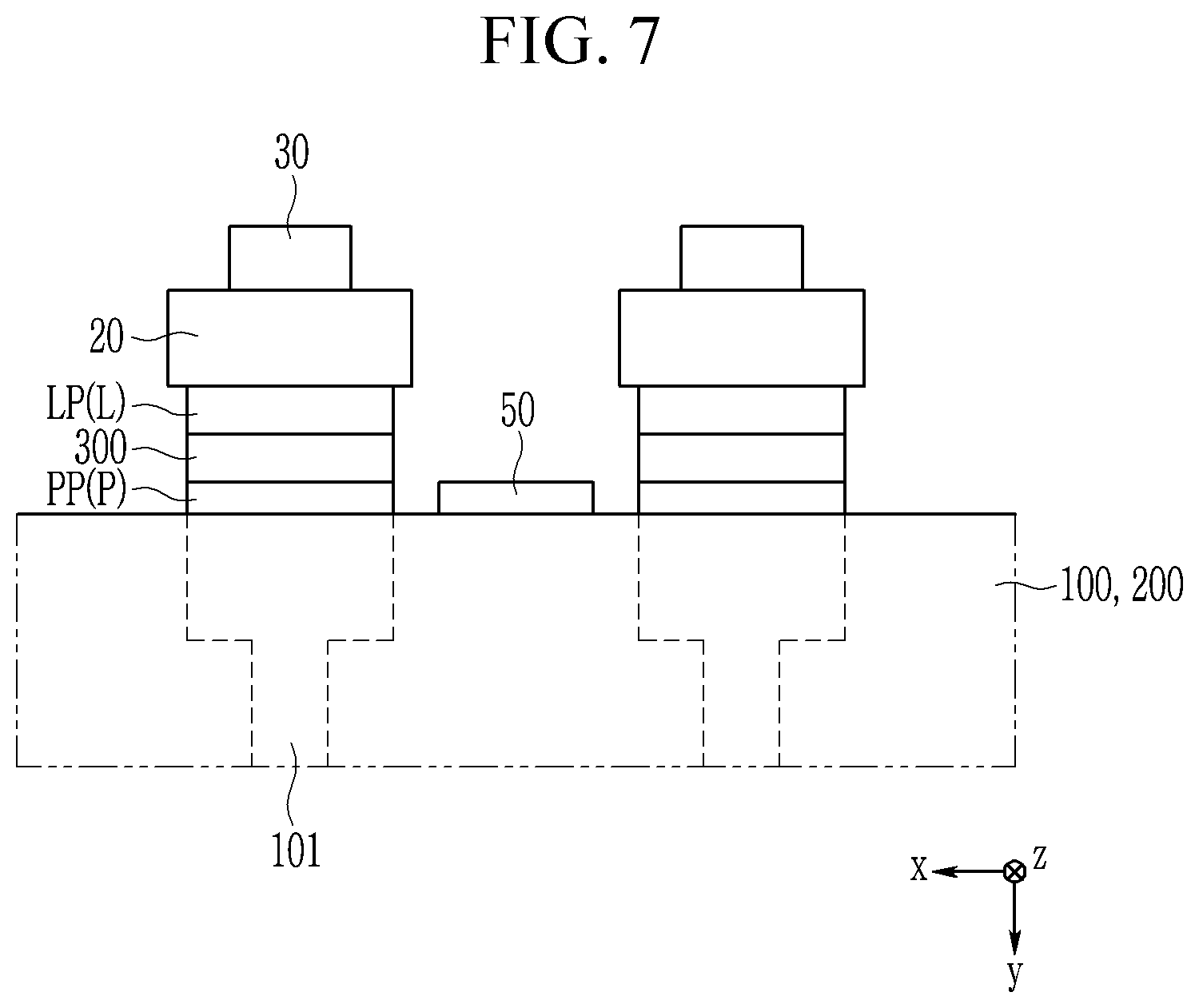 Patent US12599001 Figure 7 – Display device including display panel and information code