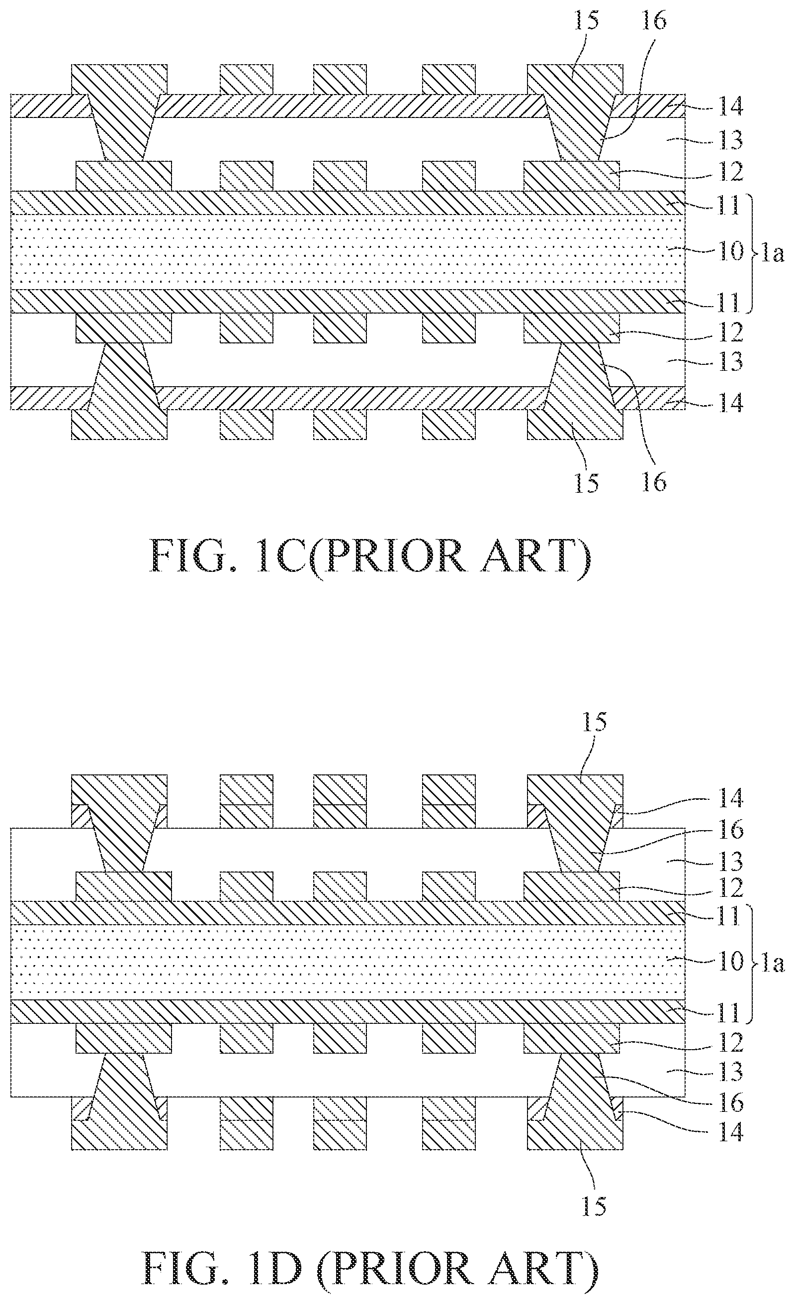 Patent US12599003 Figure 2 – Manufacturing method of package substrate