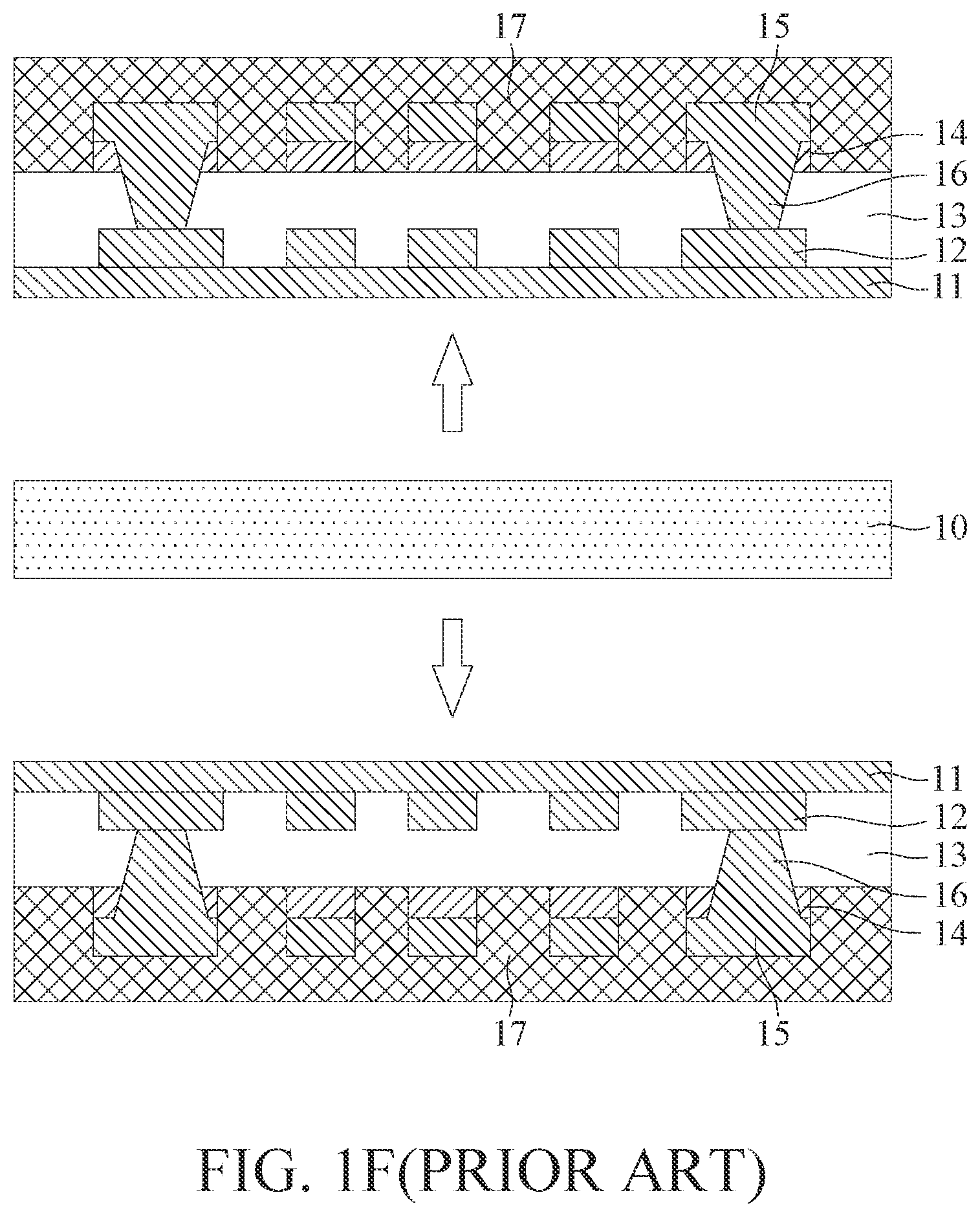 Patent US12599003 Figure 4 – Manufacturing method of package substrate