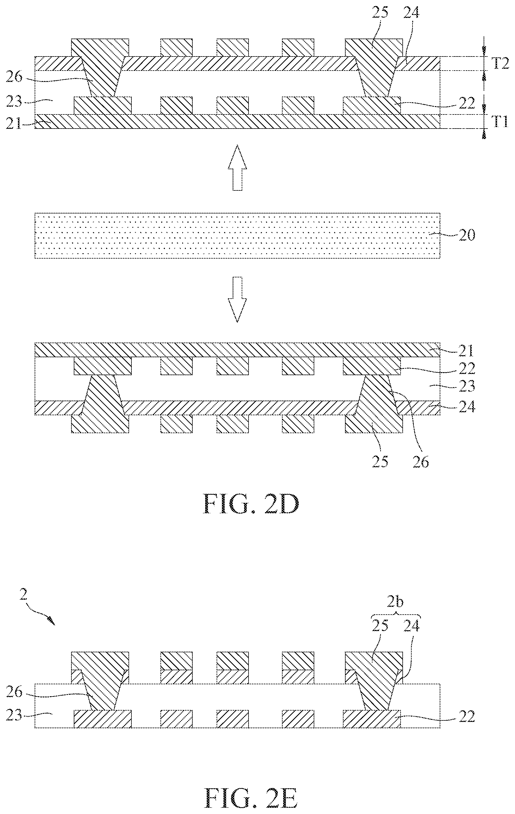 Patent US12599003 Figure 8 – Manufacturing method of package substrate