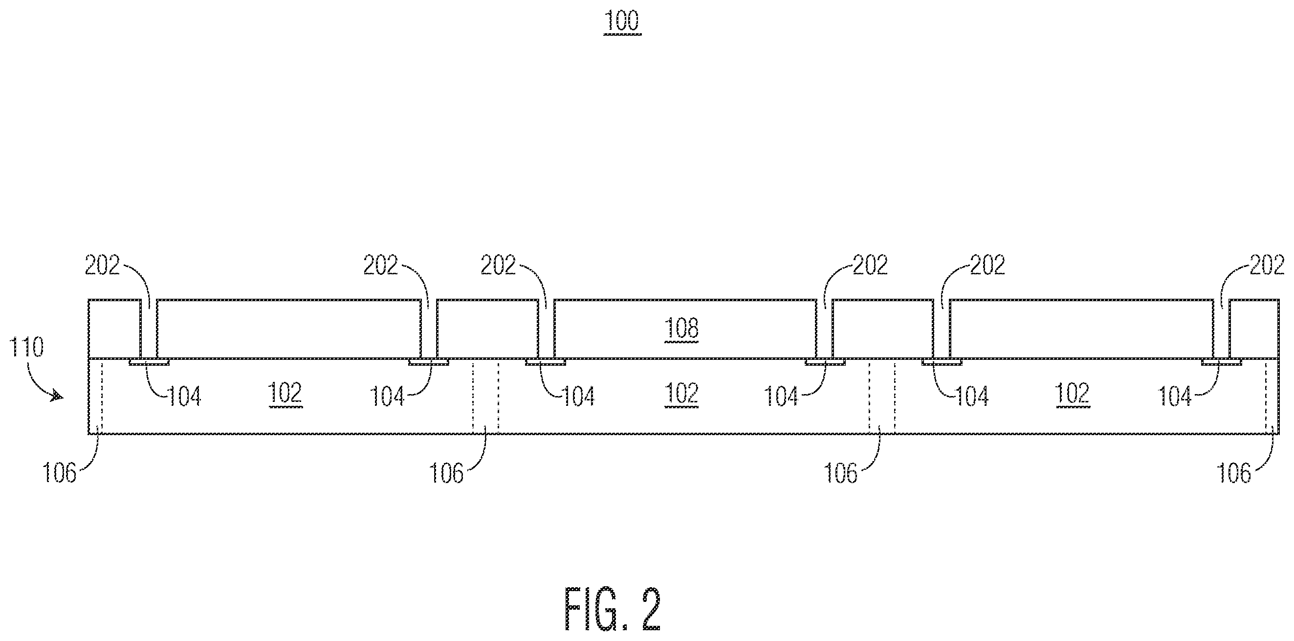 Patent US12599004 Figure 2 – Semiconductor device with active mold package and method therefor