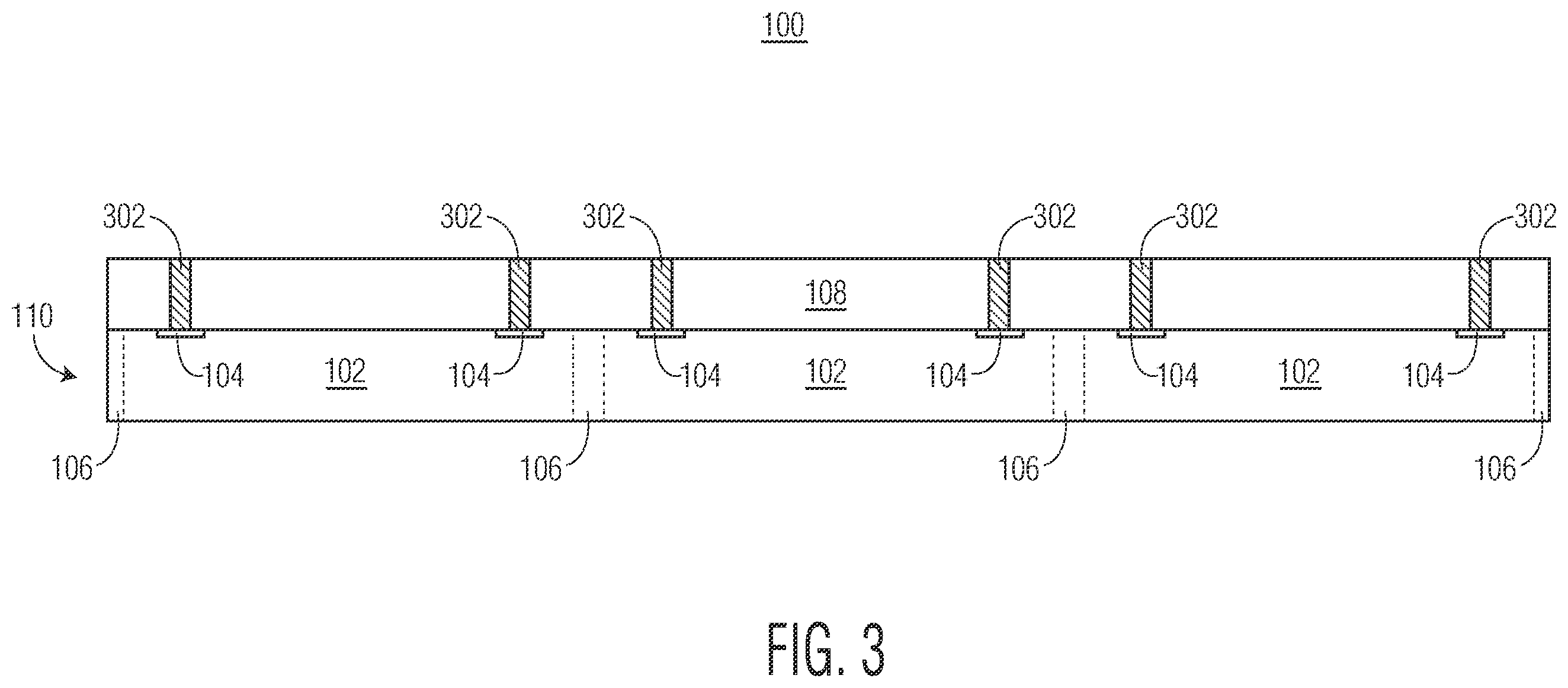 Patent US12599004 Figure 3 – Semiconductor device with active mold package and method therefor