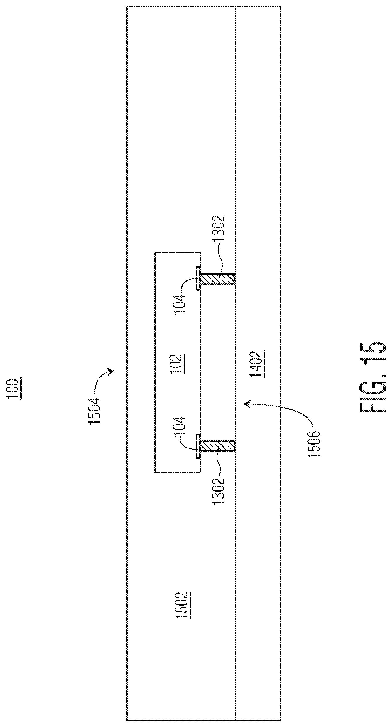 Patent US12599004 Figure 15 – Semiconductor device with active mold package and method therefor
