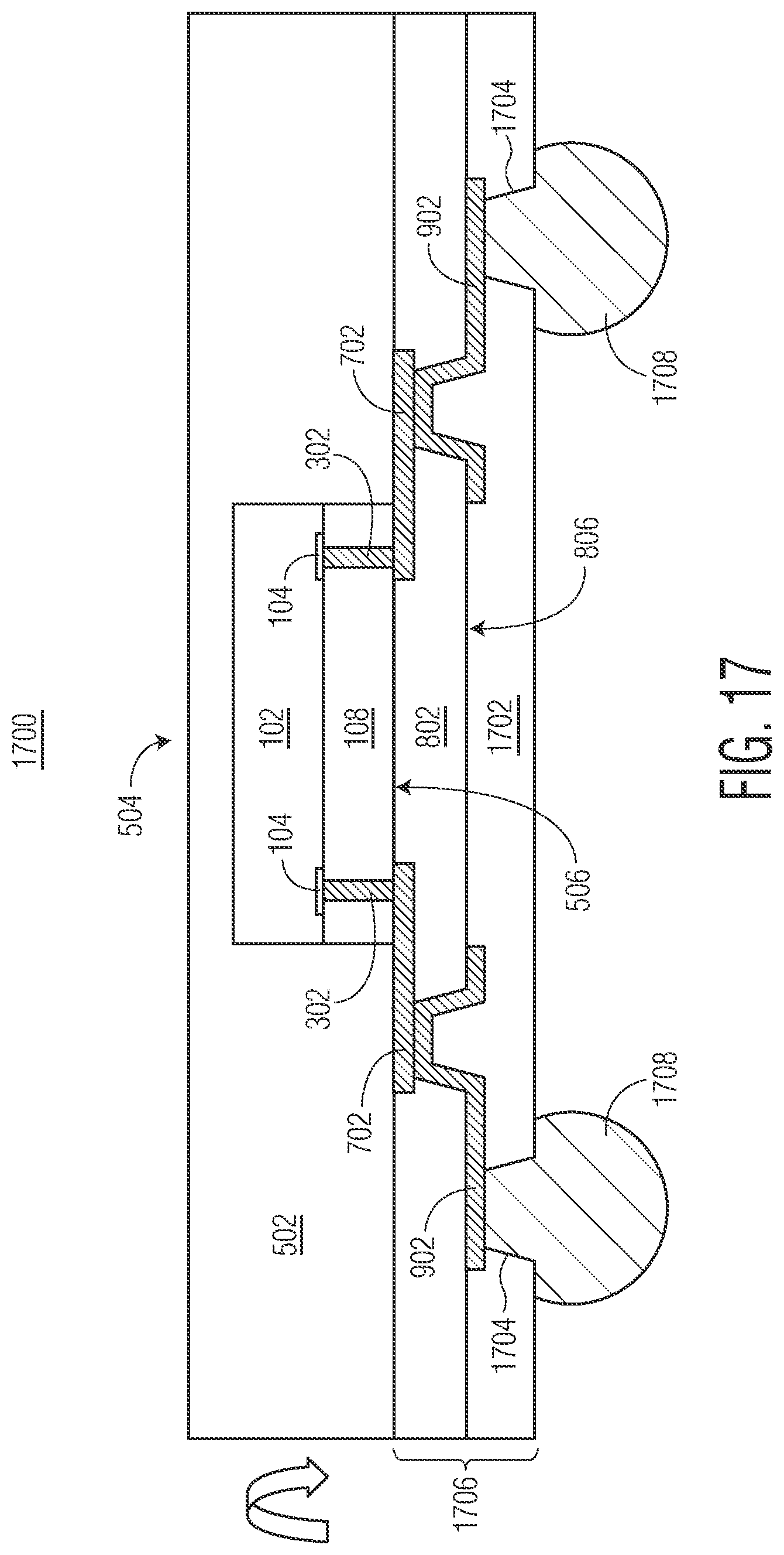 Patent US12599004 Figure 17 – Semiconductor device with active mold package and method therefor