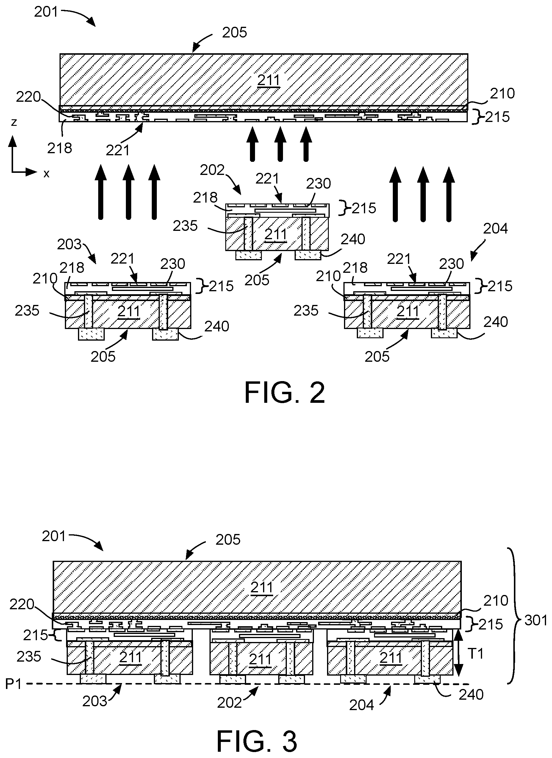 Patent US12599007 Figure 2 – Composite IC die package including an electro-thermo-mechanical die (ETMD) with through substrate vias