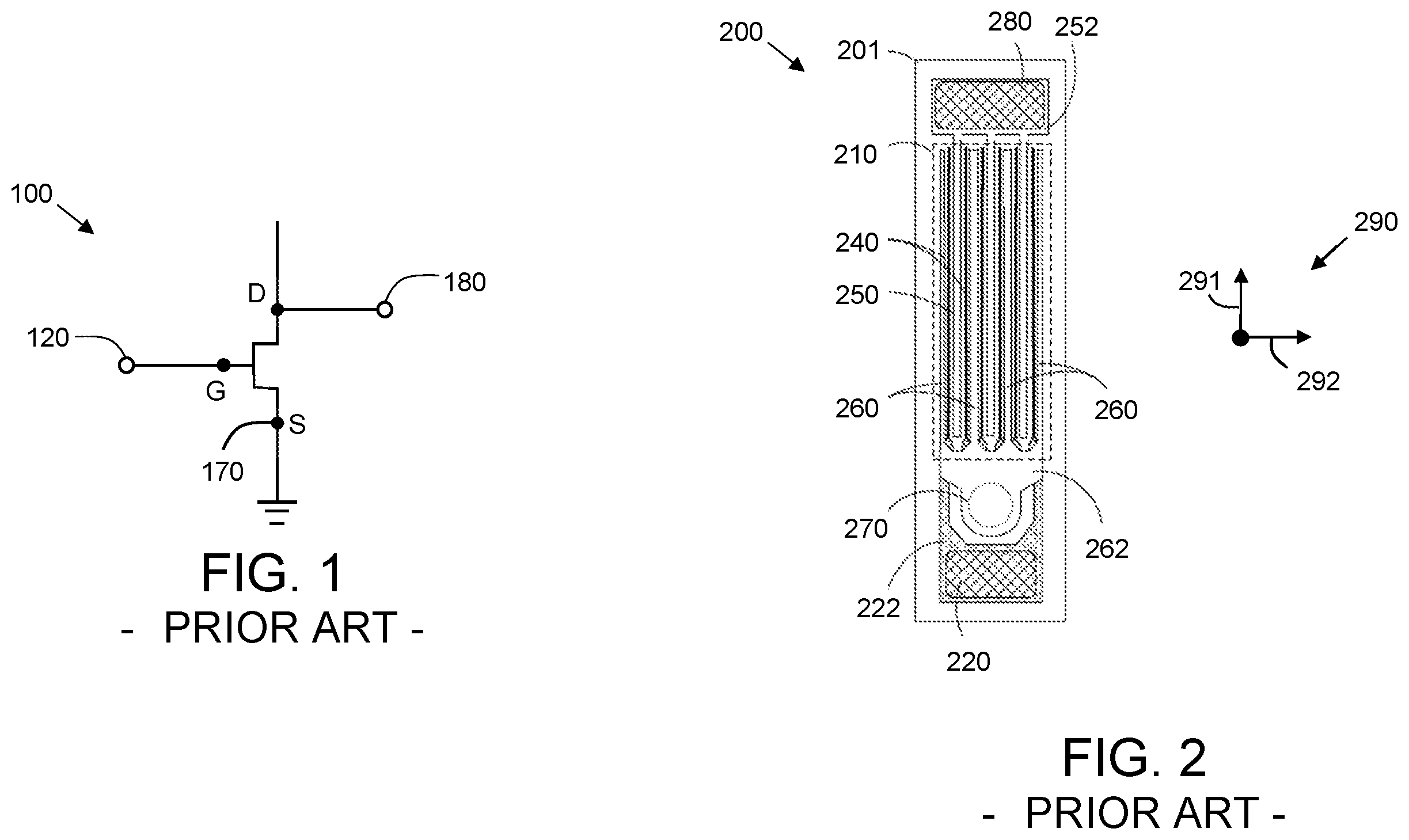 Patent US12599008 Figure 1 – Transistor with source manifold in non-active die region