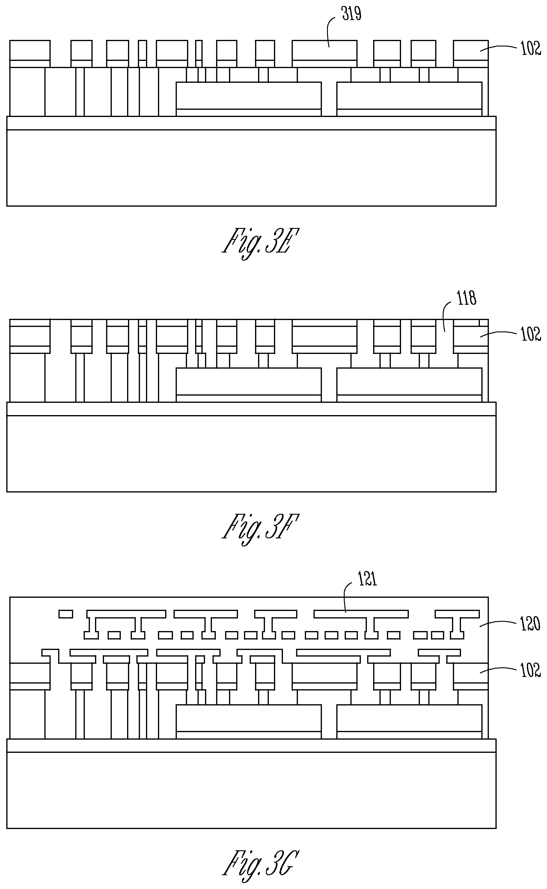 Patent US12599010 Figure 4 – Microelectronic packages with embedded interposers