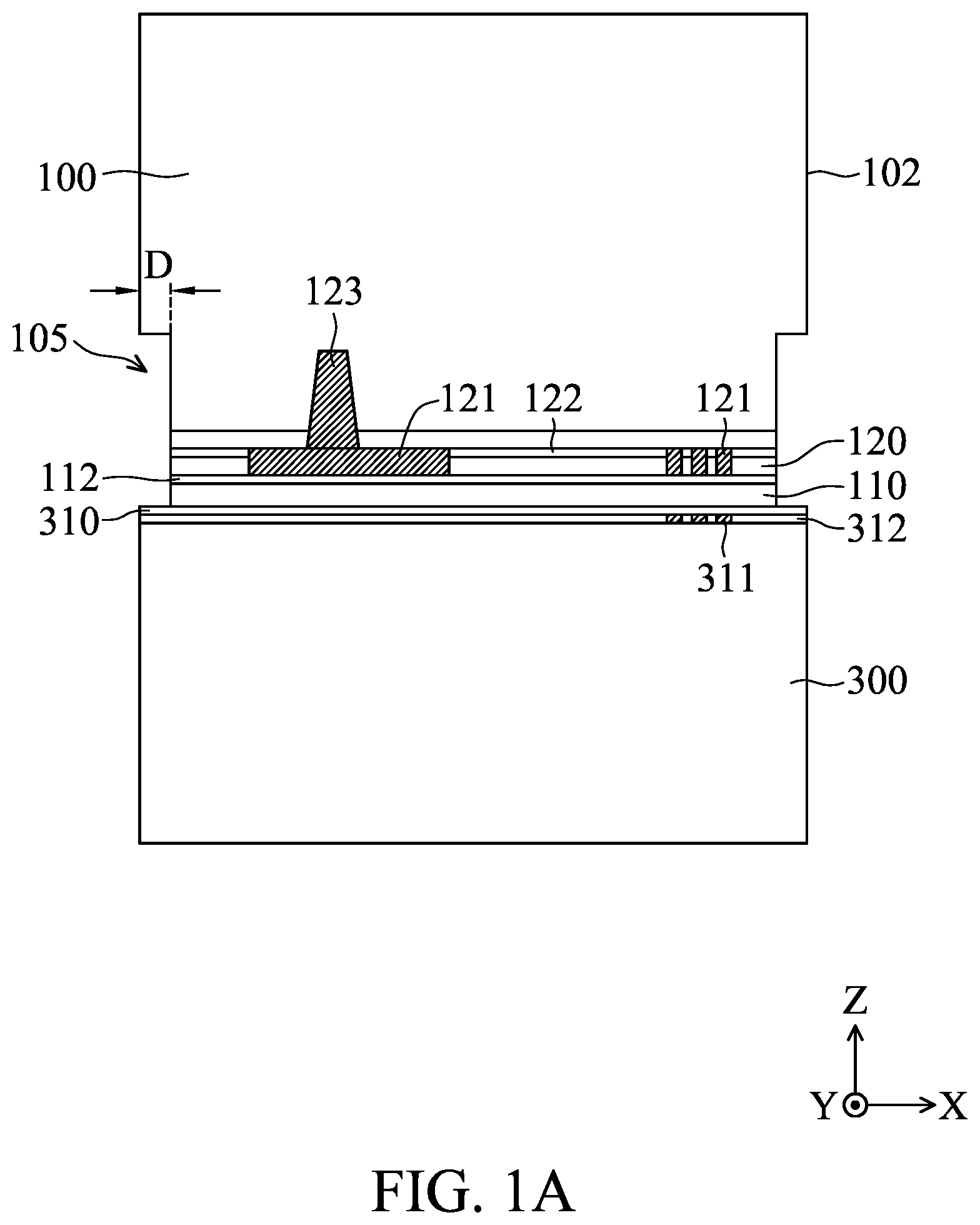 Patent US12599011 Figure 1 – Semiconductor structure and method for forming the same