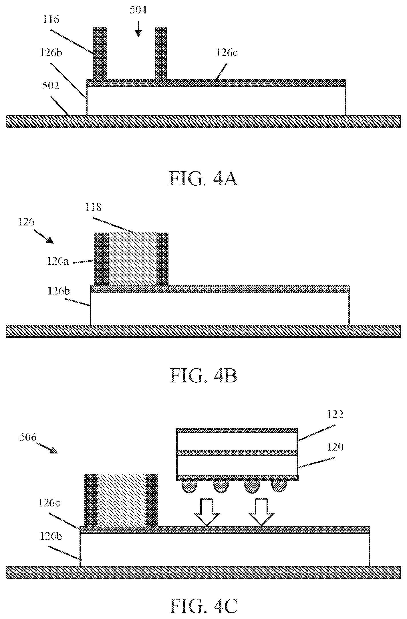 Patent US12599013 Figure 4 – Semiconductor packages for stacked memory-on-package (SMOP) and methods of manufacturing the same