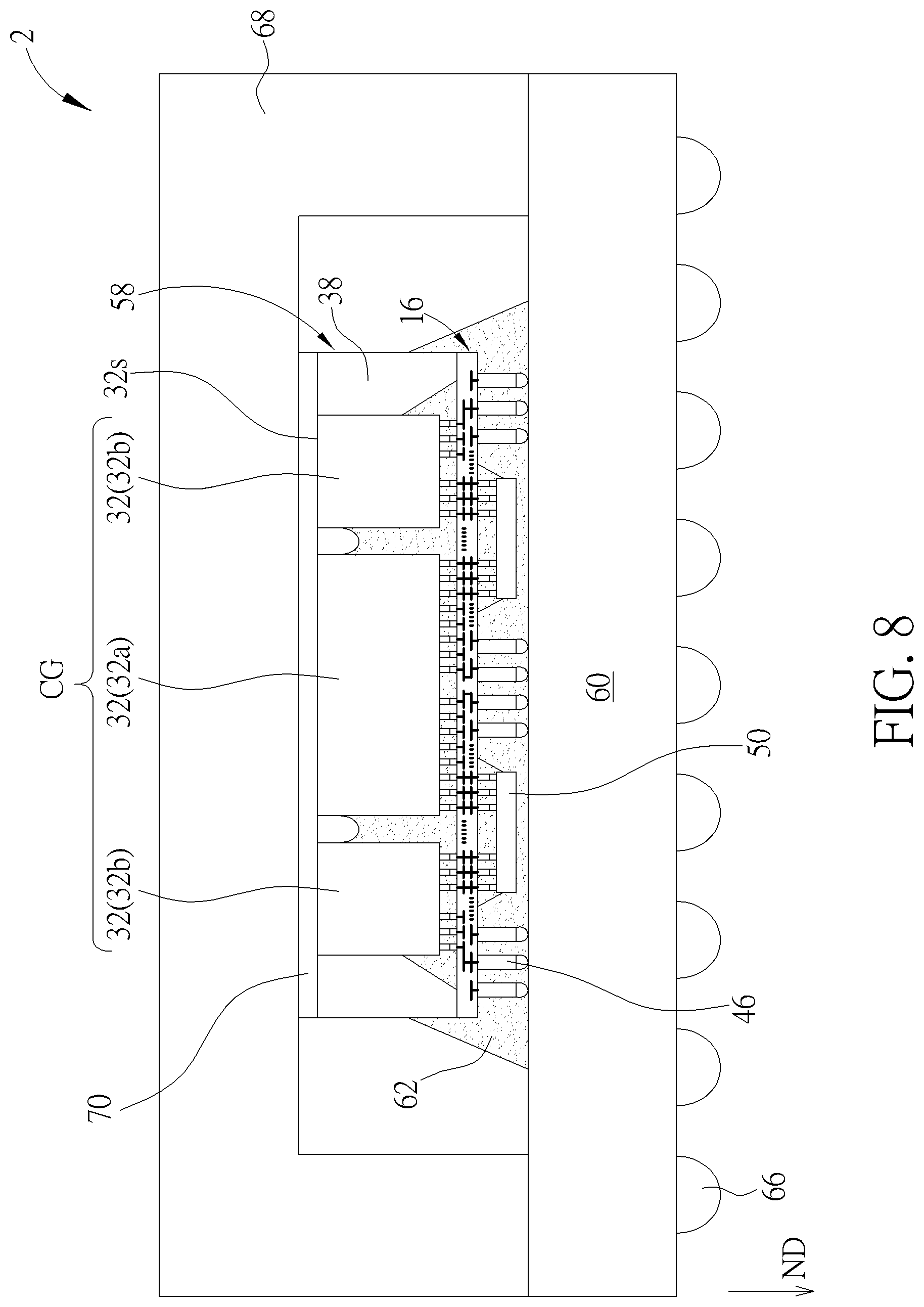 Patent US12599014 Figure 8 – Package device and manufacturing method thereof
