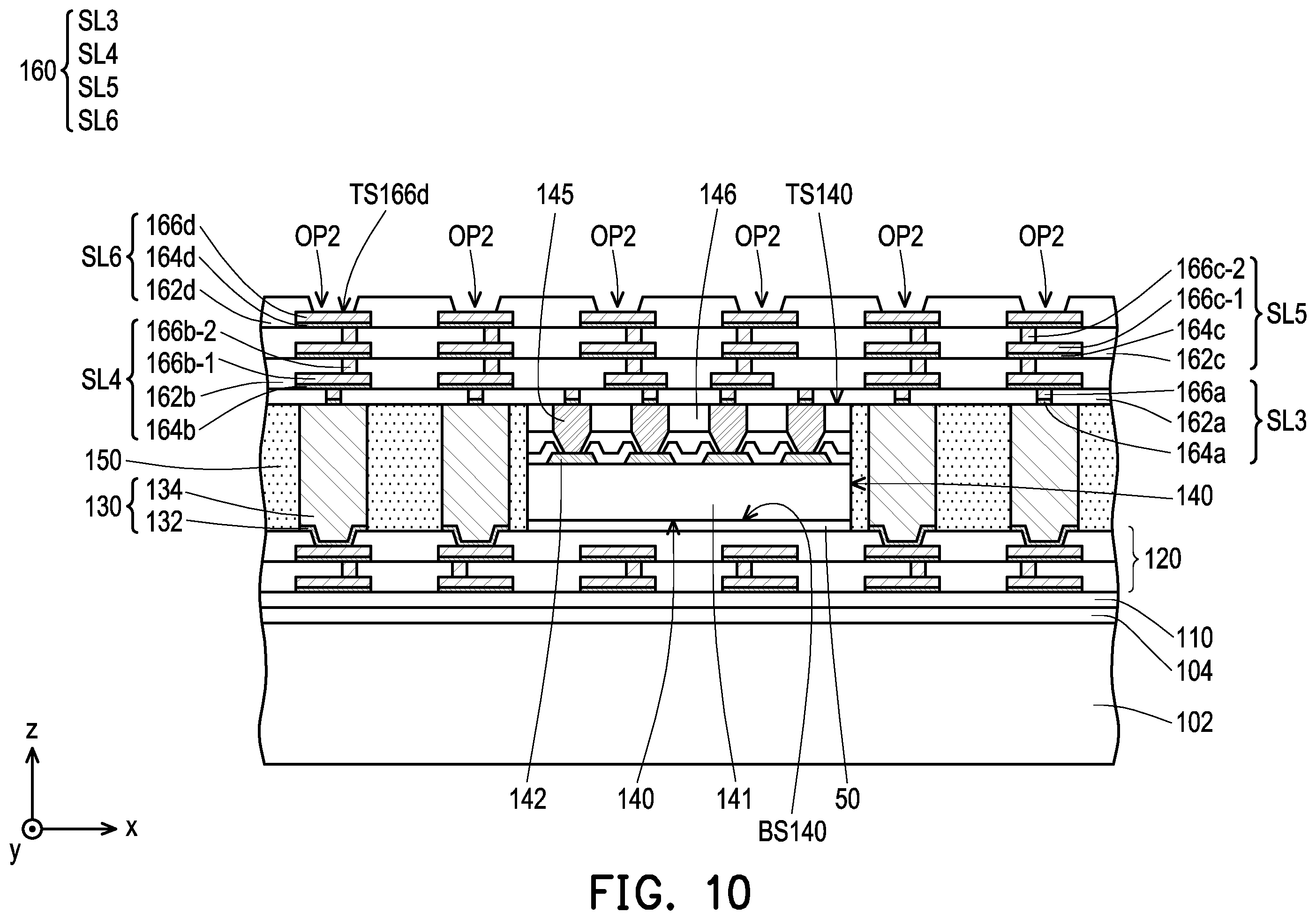 Patent US12599018 Figure 10 – Package structure with enhancement structure and manufacturing method thereof