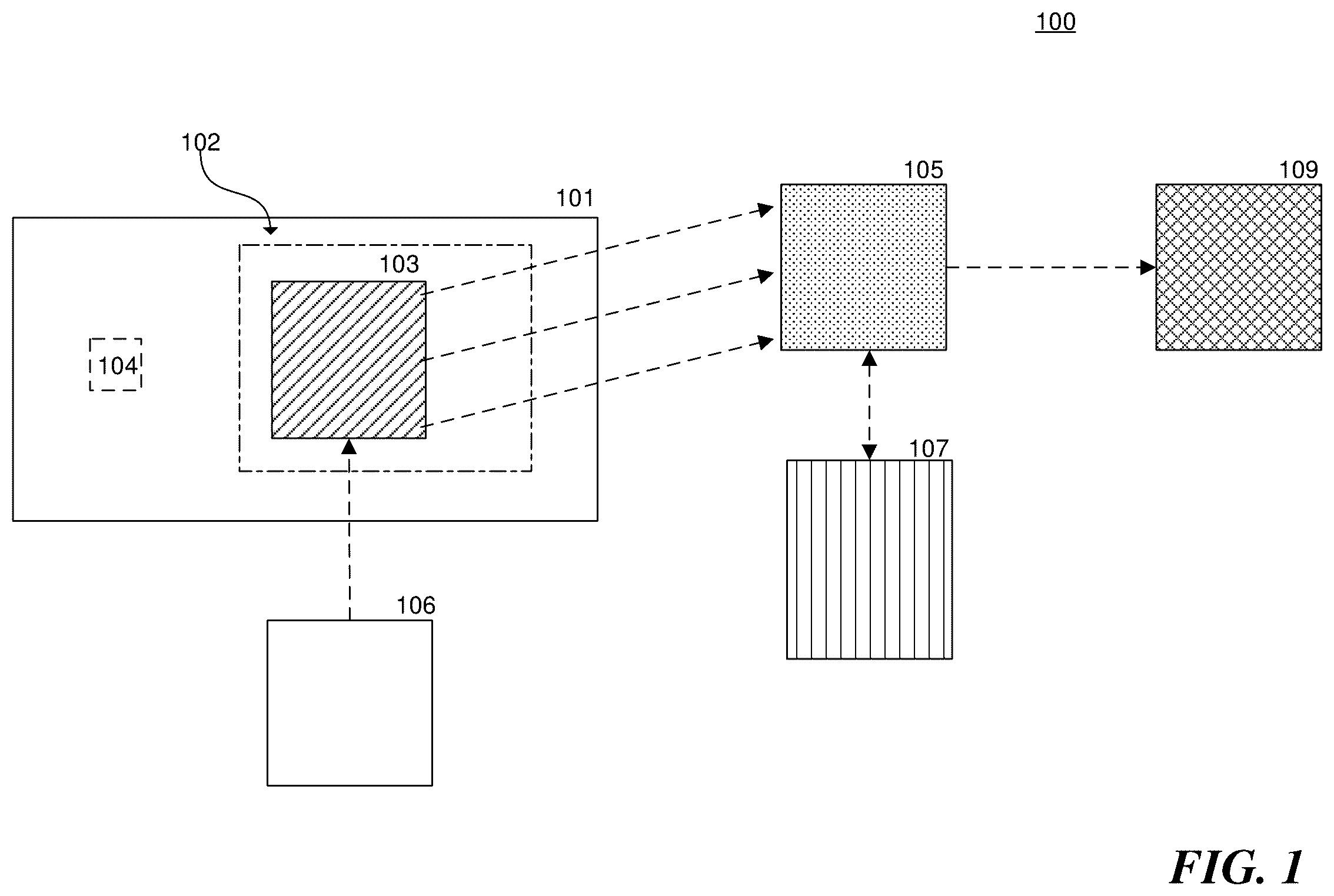 Patent US12599026 Figure 1 – Semiconductor packages with patterns of die-specific information