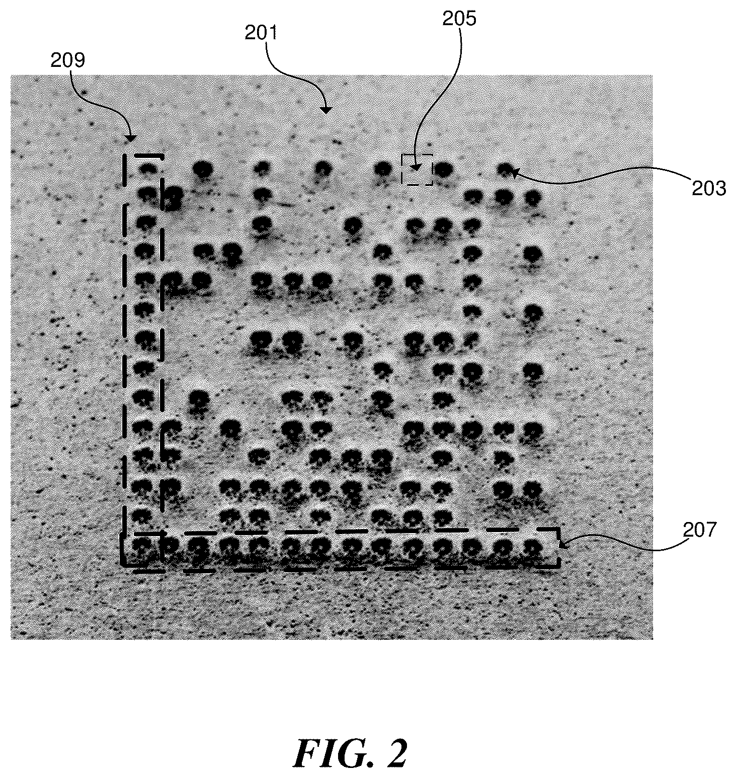 Patent US12599026 Figure 2 – Semiconductor packages with patterns of die-specific information