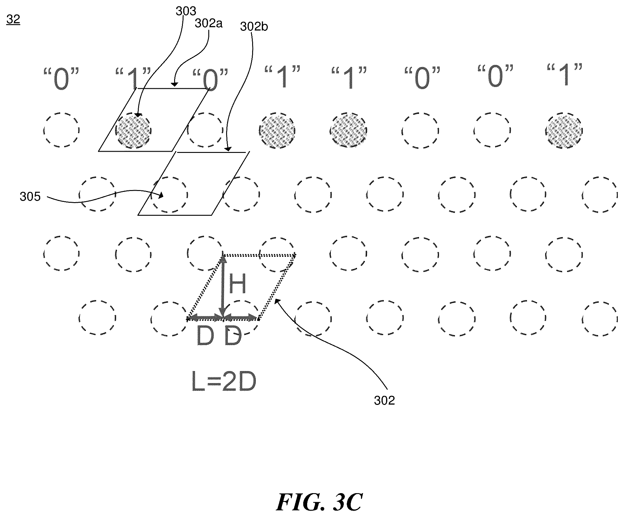 Patent US12599026 Figure 5 – Semiconductor packages with patterns of die-specific information