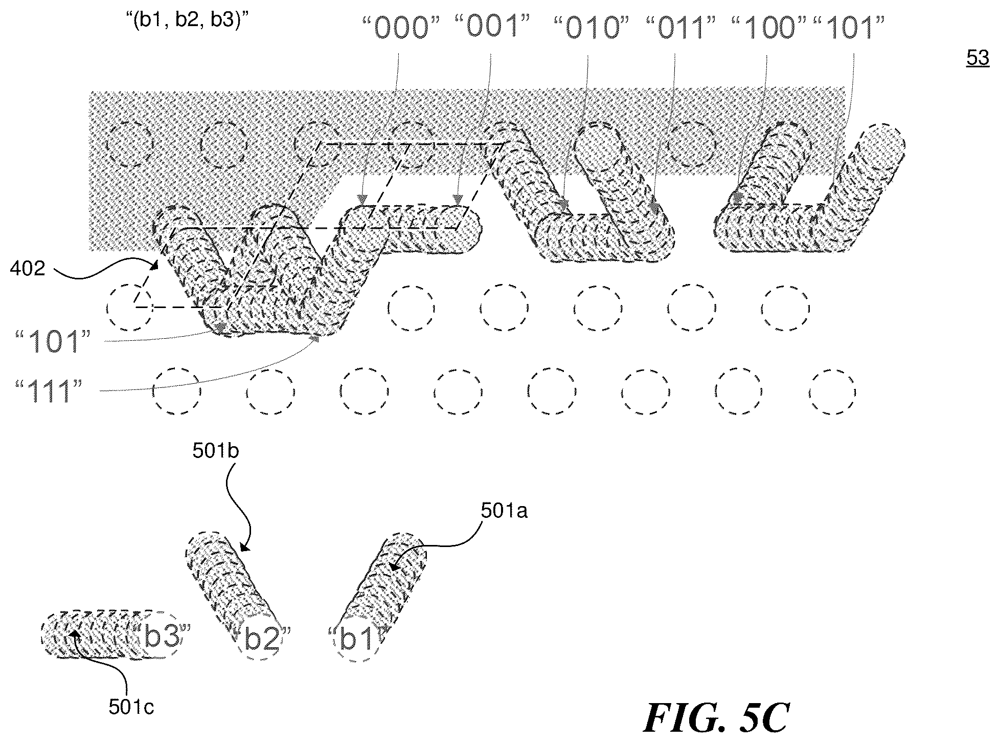 Patent US12599026 Figure 12 – Semiconductor packages with patterns of die-specific information