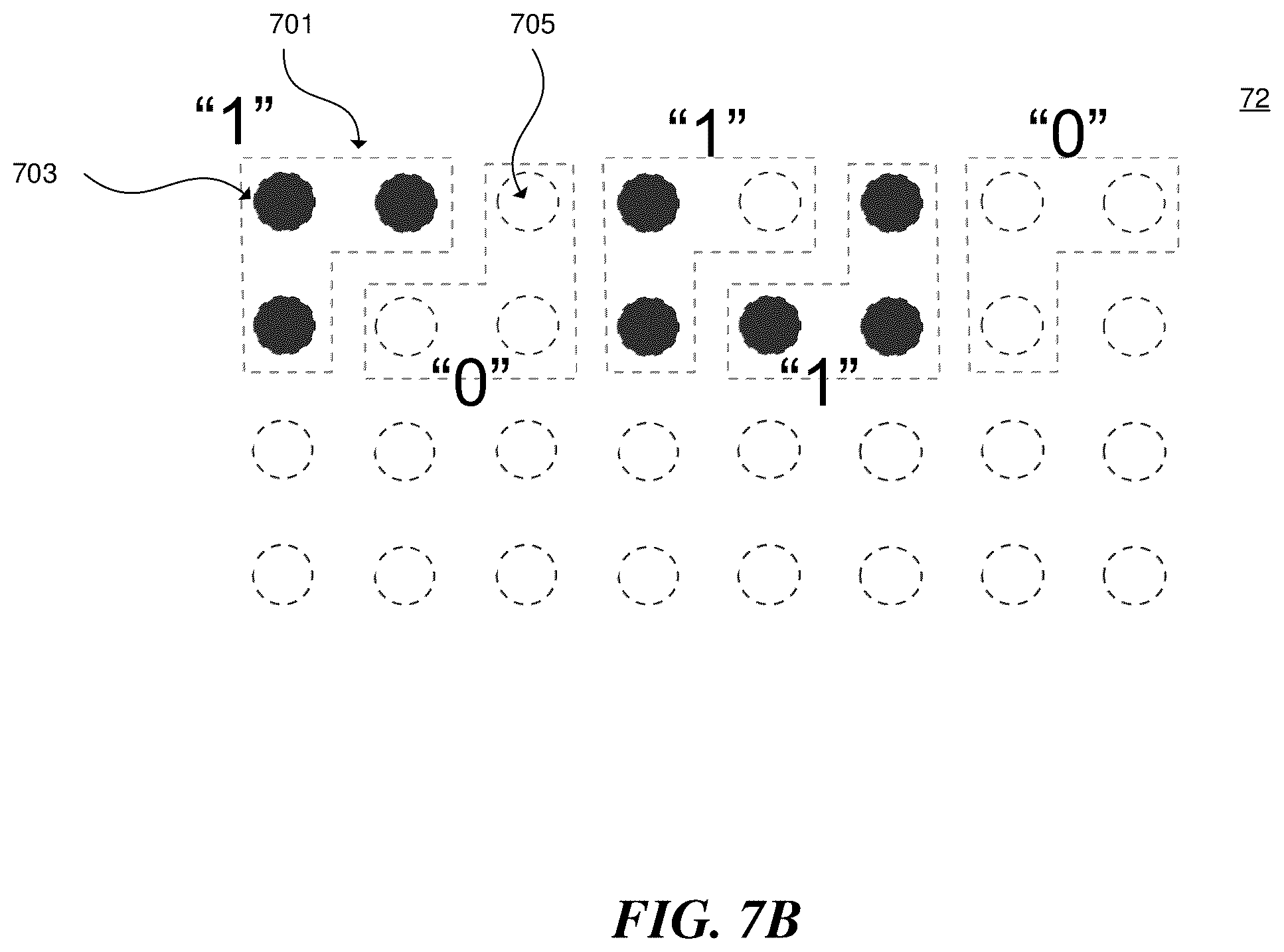 Patent US12599026 Figure 17 – Semiconductor packages with patterns of die-specific information