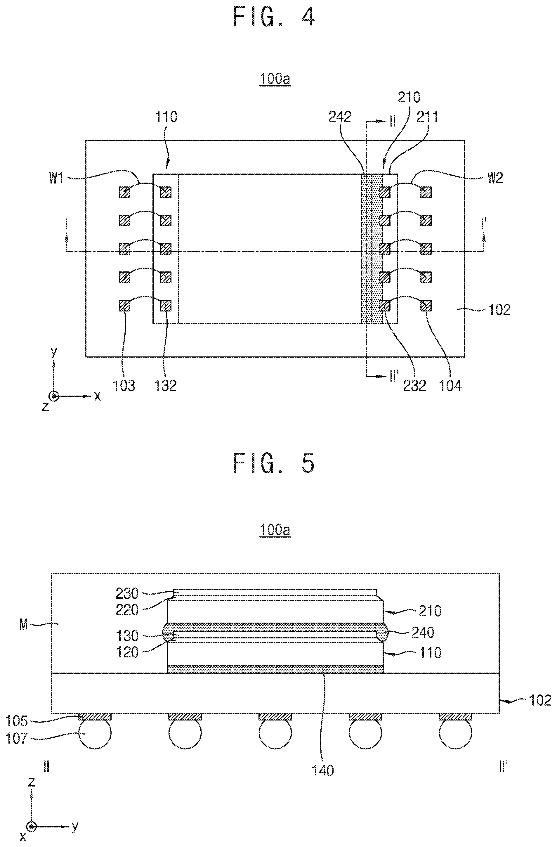 Patent US12599028 Figure 3 – Semiconductor packages having adhesive members