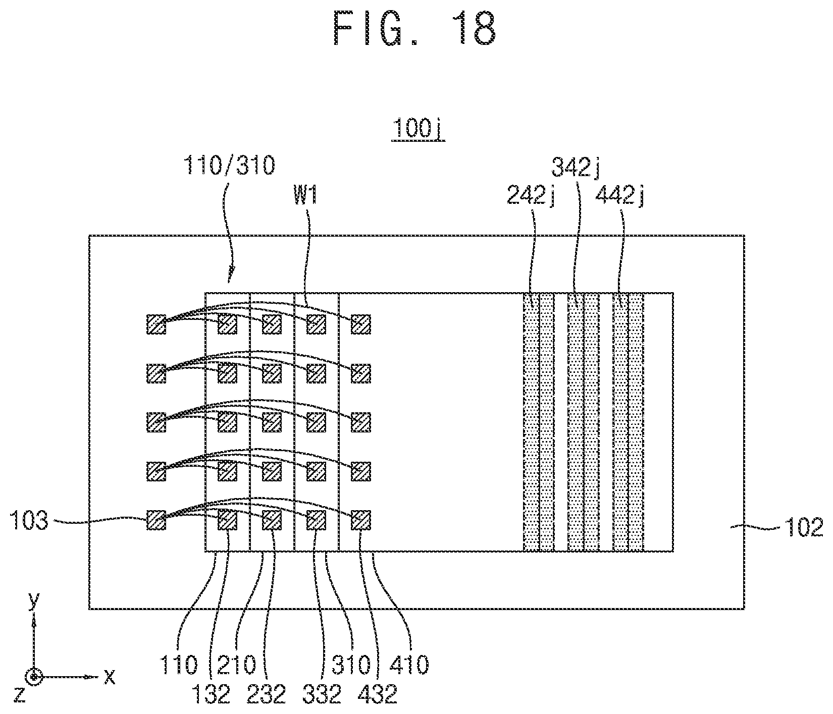 Patent US12599028 Figure 10 – Semiconductor packages having adhesive members