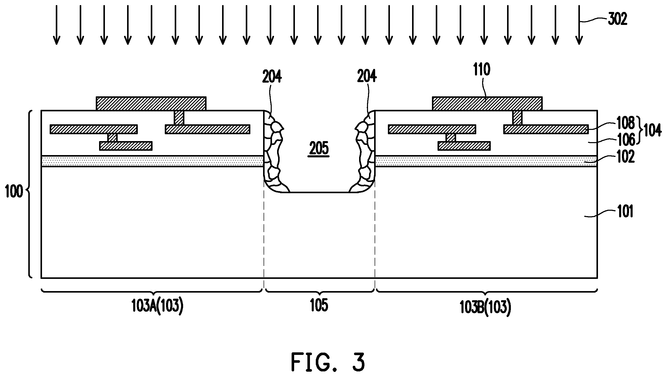 Patent US12599029 Figure 3 – Package structure and method of forming the same