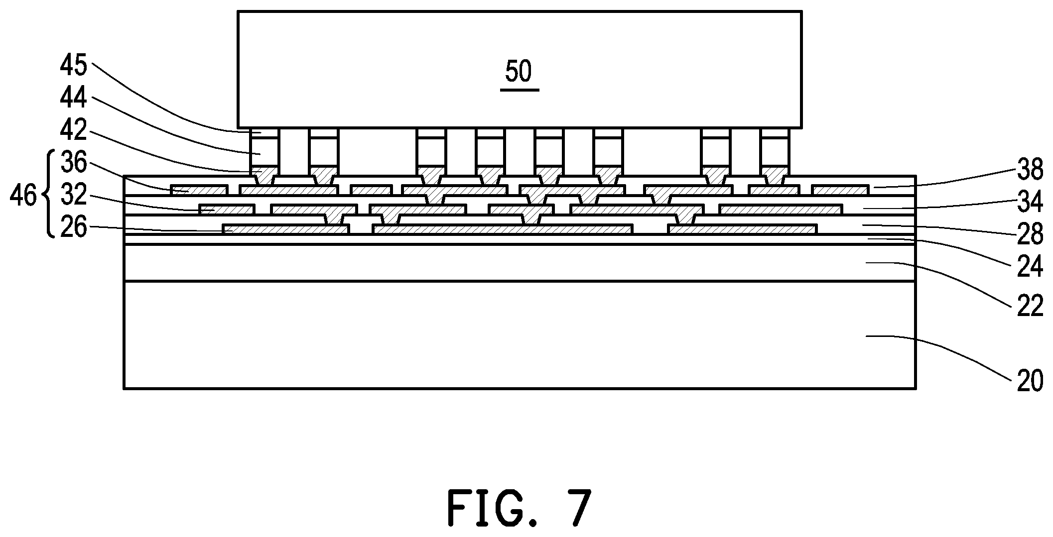 Patent US12599031 Figure 4 – Semiconductor package and method