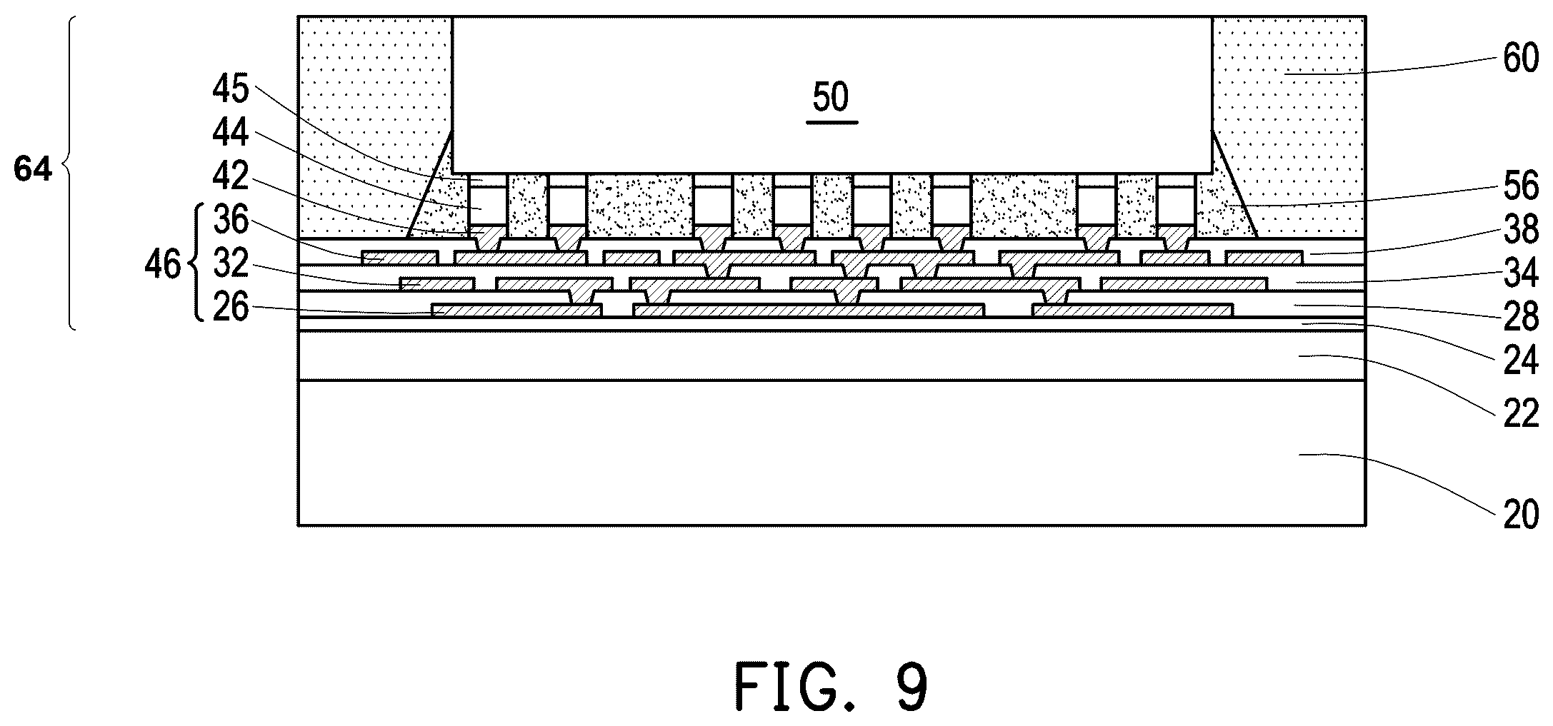 Patent US12599031 Figure 6 – Semiconductor package and method