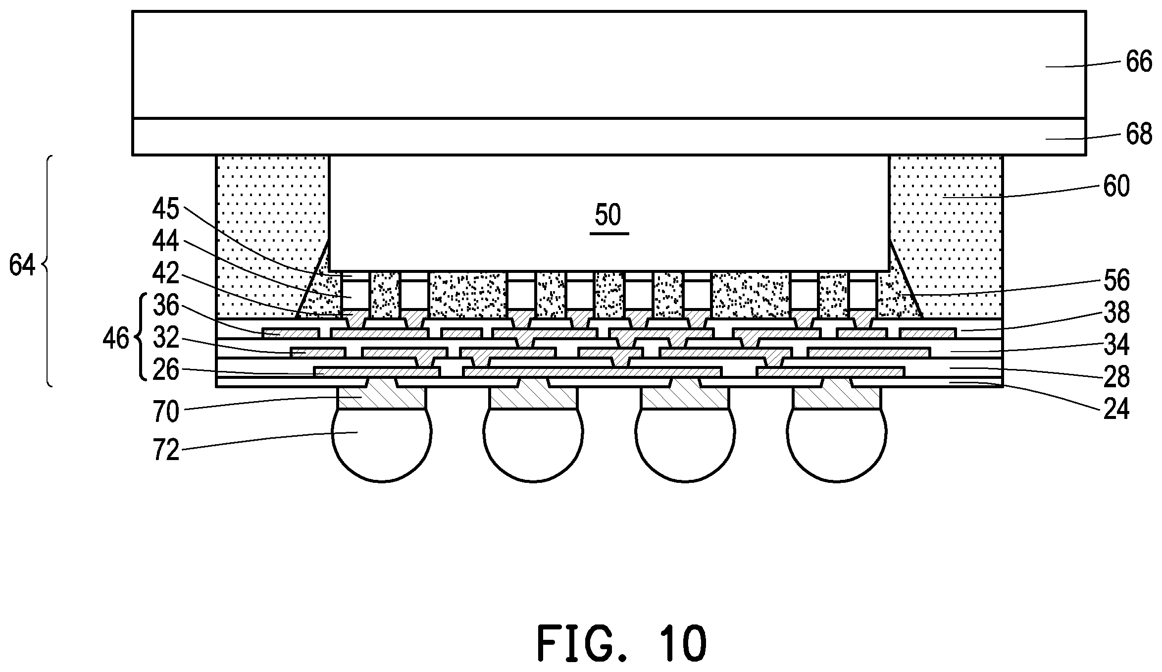 Patent US12599031 Figure 7 – Semiconductor package and method
