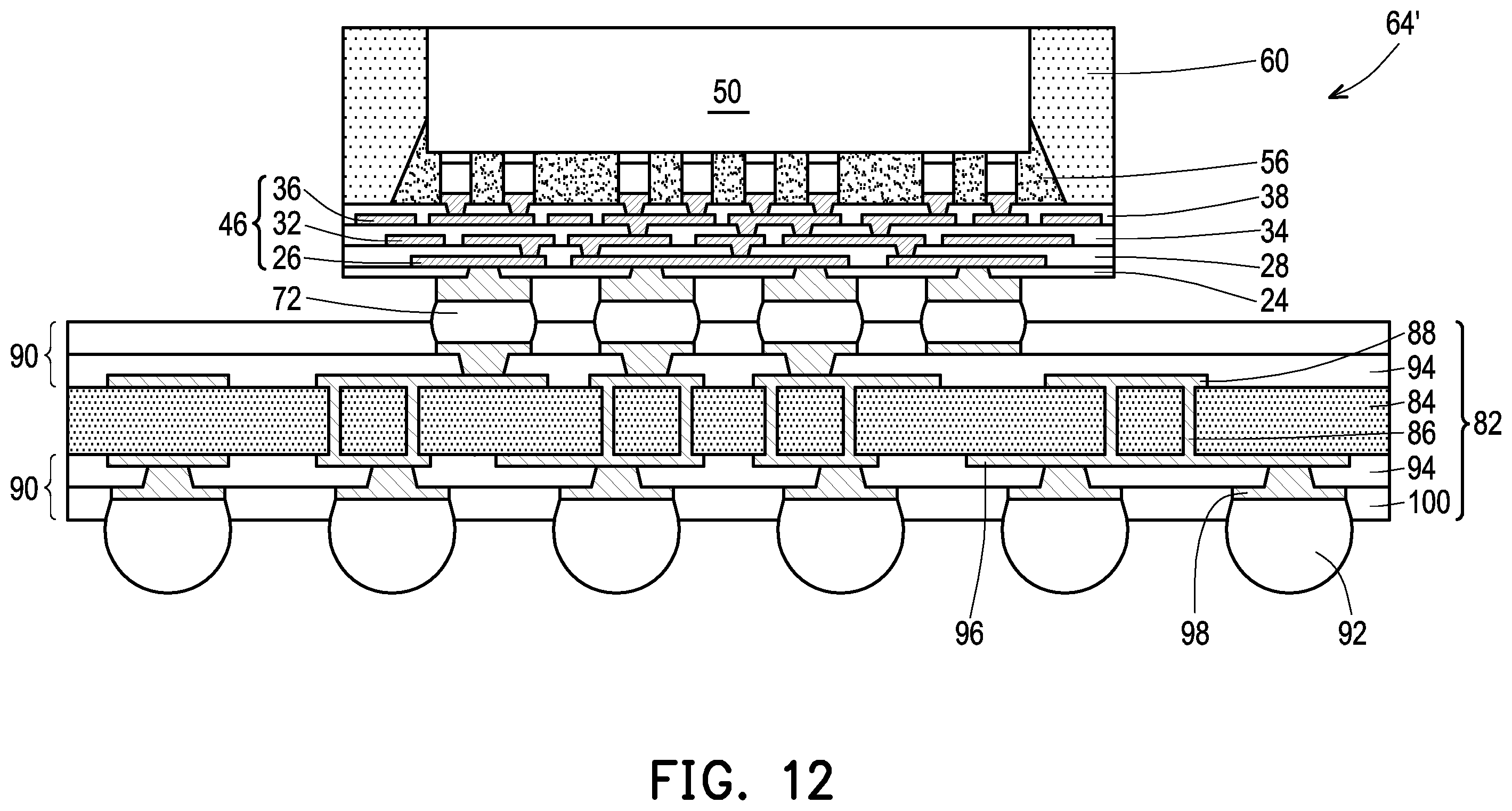 Patent US12599031 Figure 9 – Semiconductor package and method