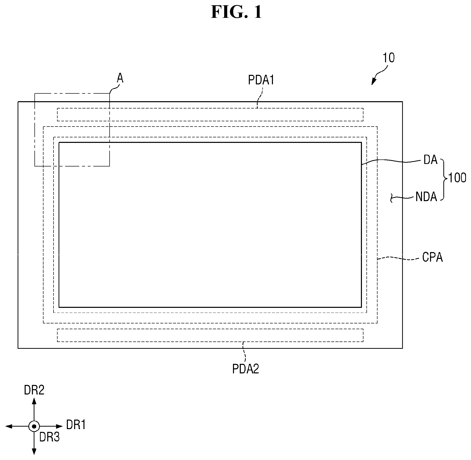Patent US12599035 Figure 1 – Display device