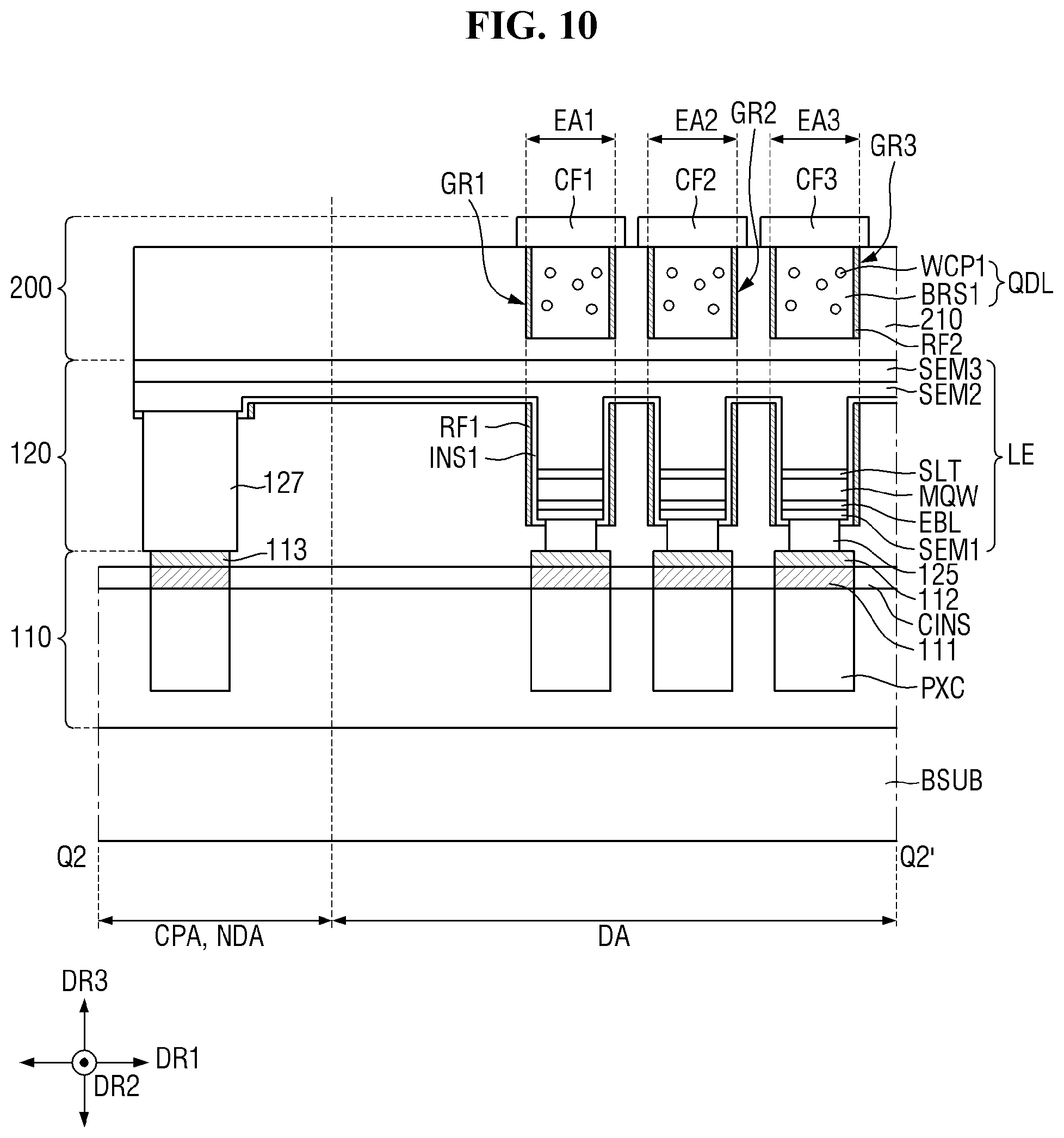 Patent US12599035 Figure 10 – Display device