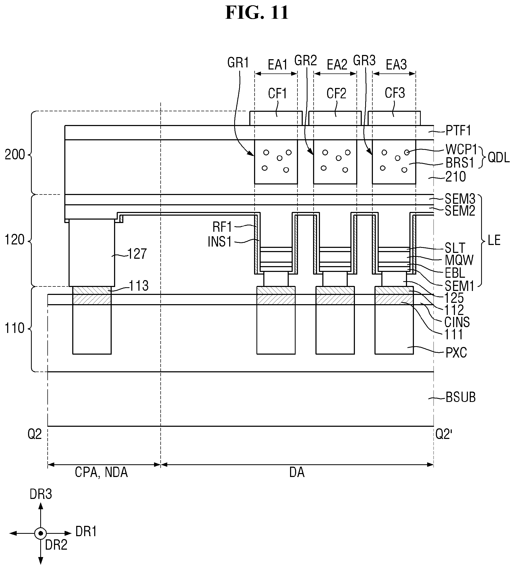 Patent US12599035 Figure 11 – Display device