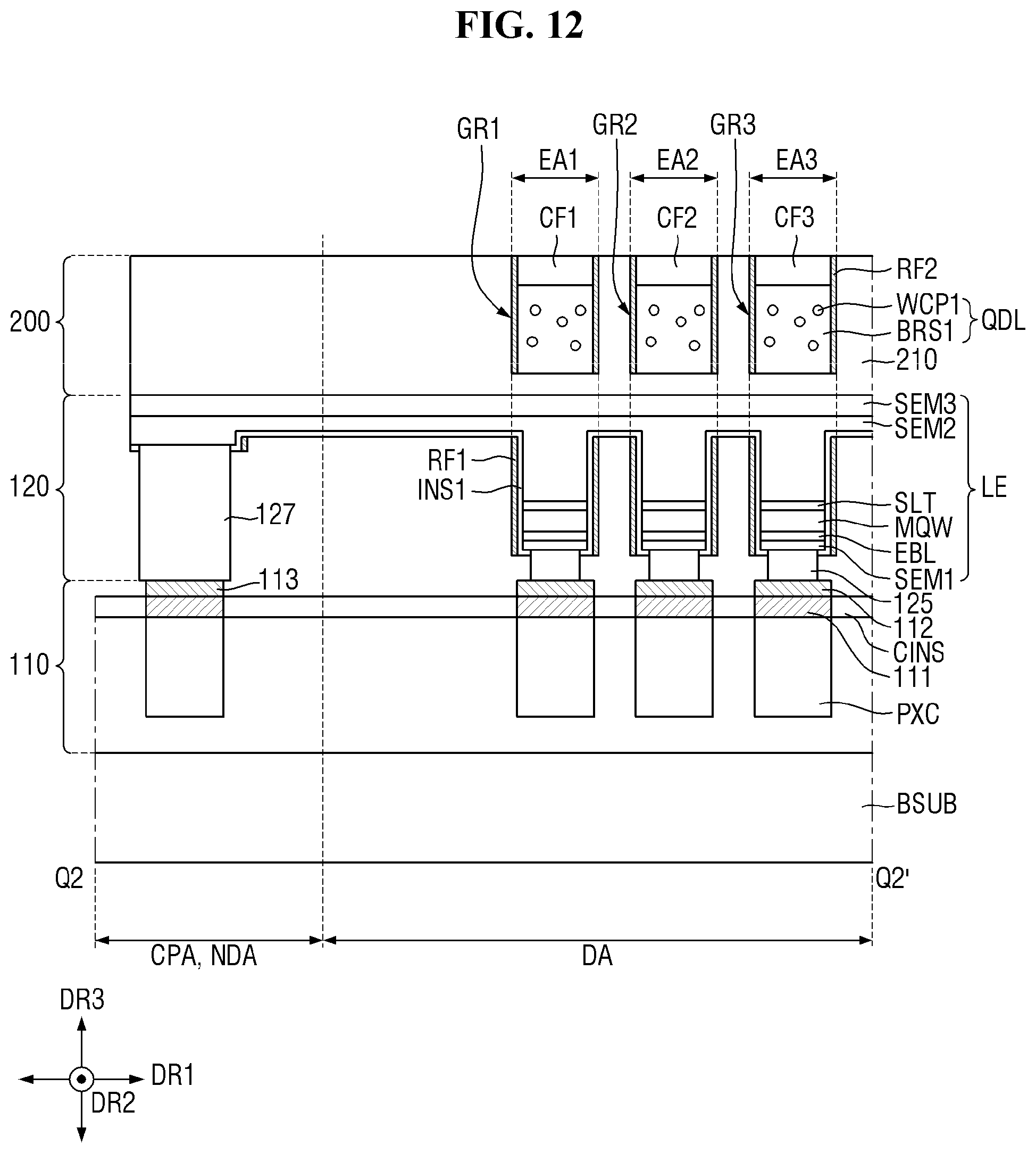 Patent US12599035 Figure 12 – Display device