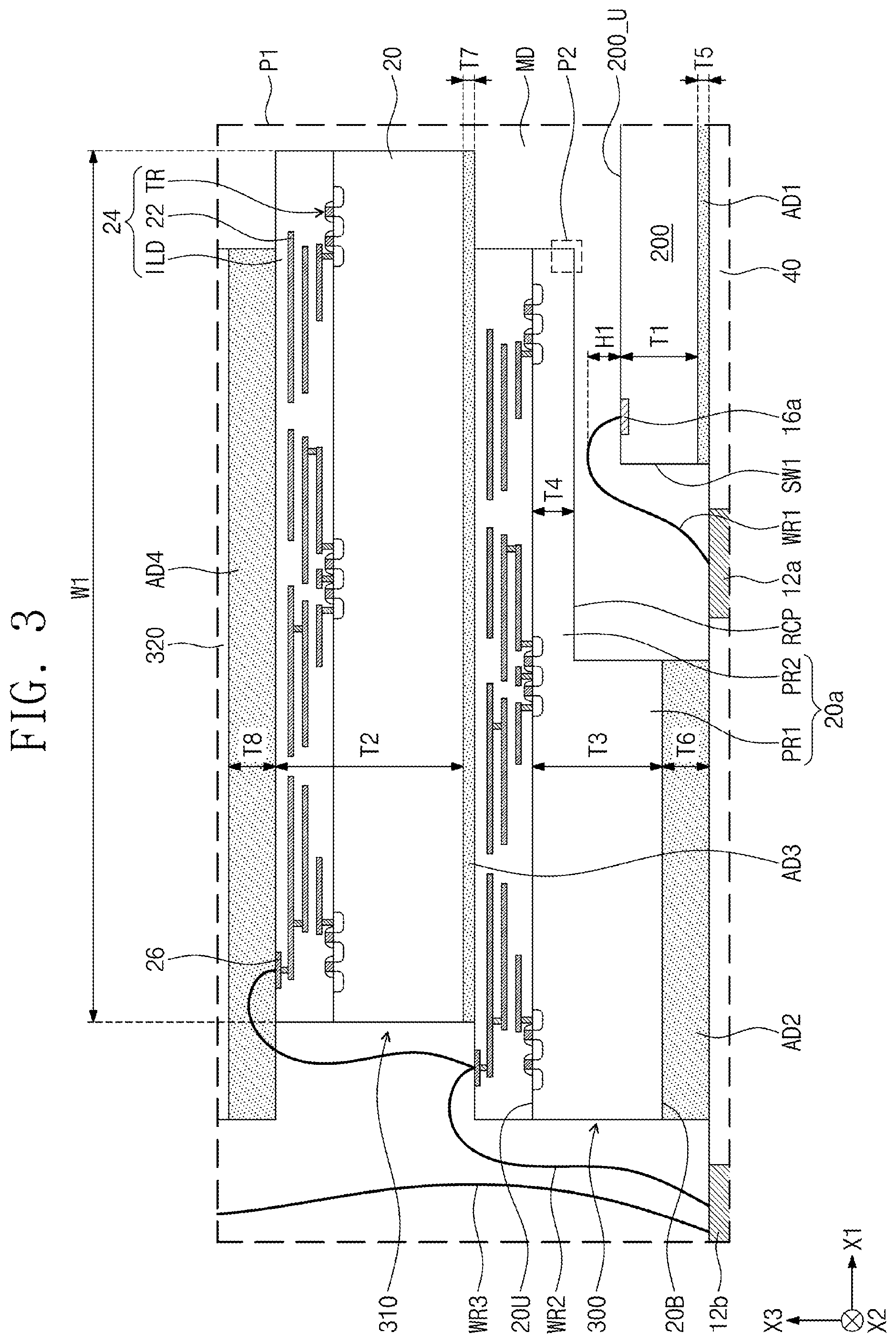 Patent US12599037 Figure 3 – Semiconductor package