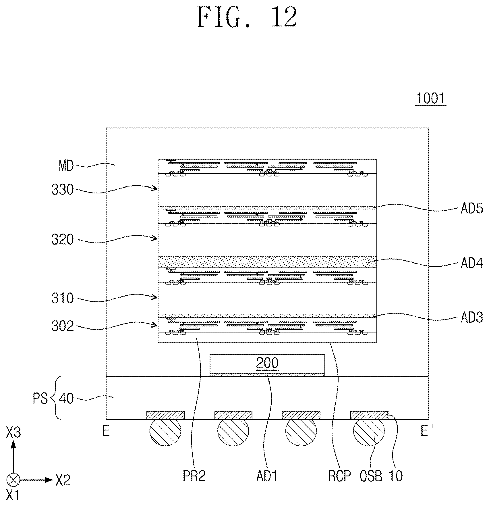 Patent US12599037 Figure 15 – Semiconductor package