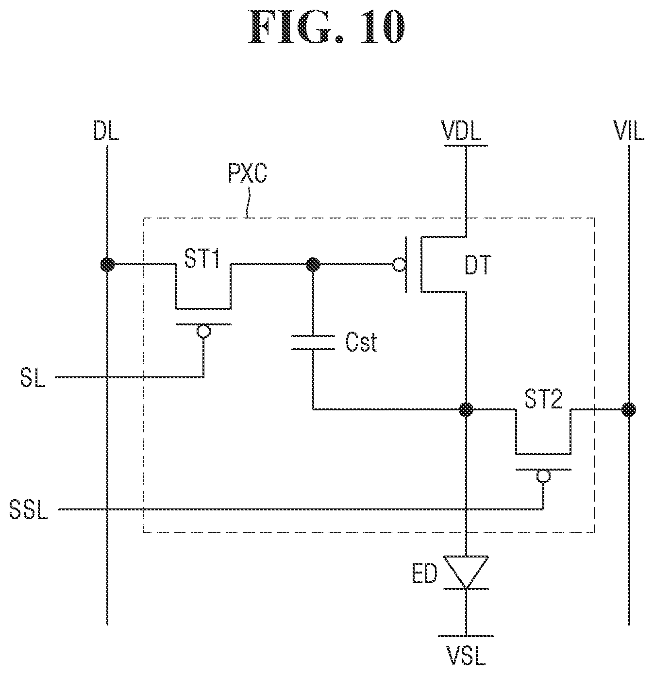 Patent US12599038 Figure 10 – Display device with a heat dissipation substrate and a cover substrate