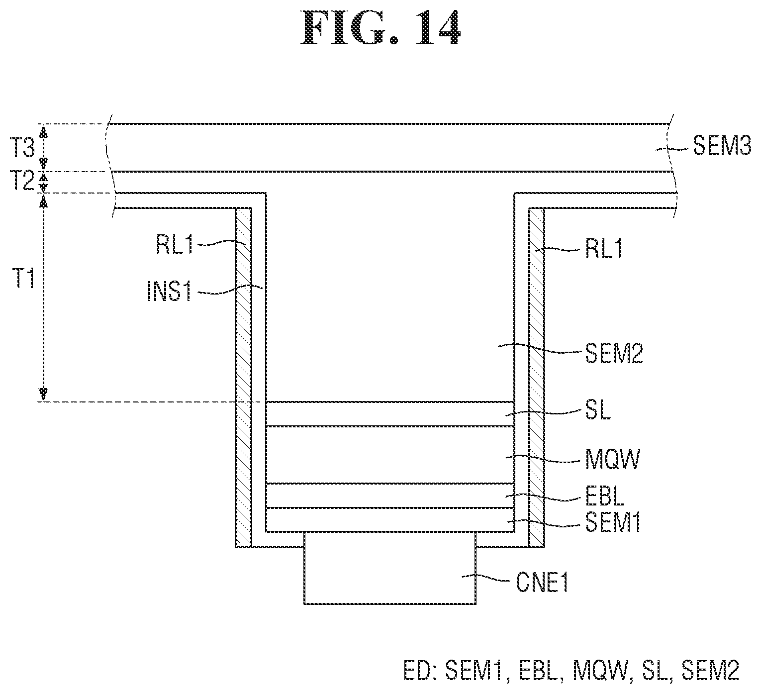 Patent US12599038 Figure 14 – Display device with a heat dissipation substrate and a cover substrate