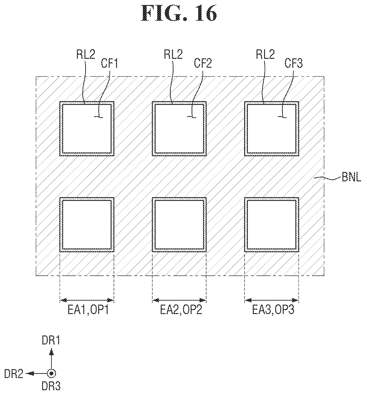 Patent US12599038 Figure 16 – Display device with a heat dissipation substrate and a cover substrate