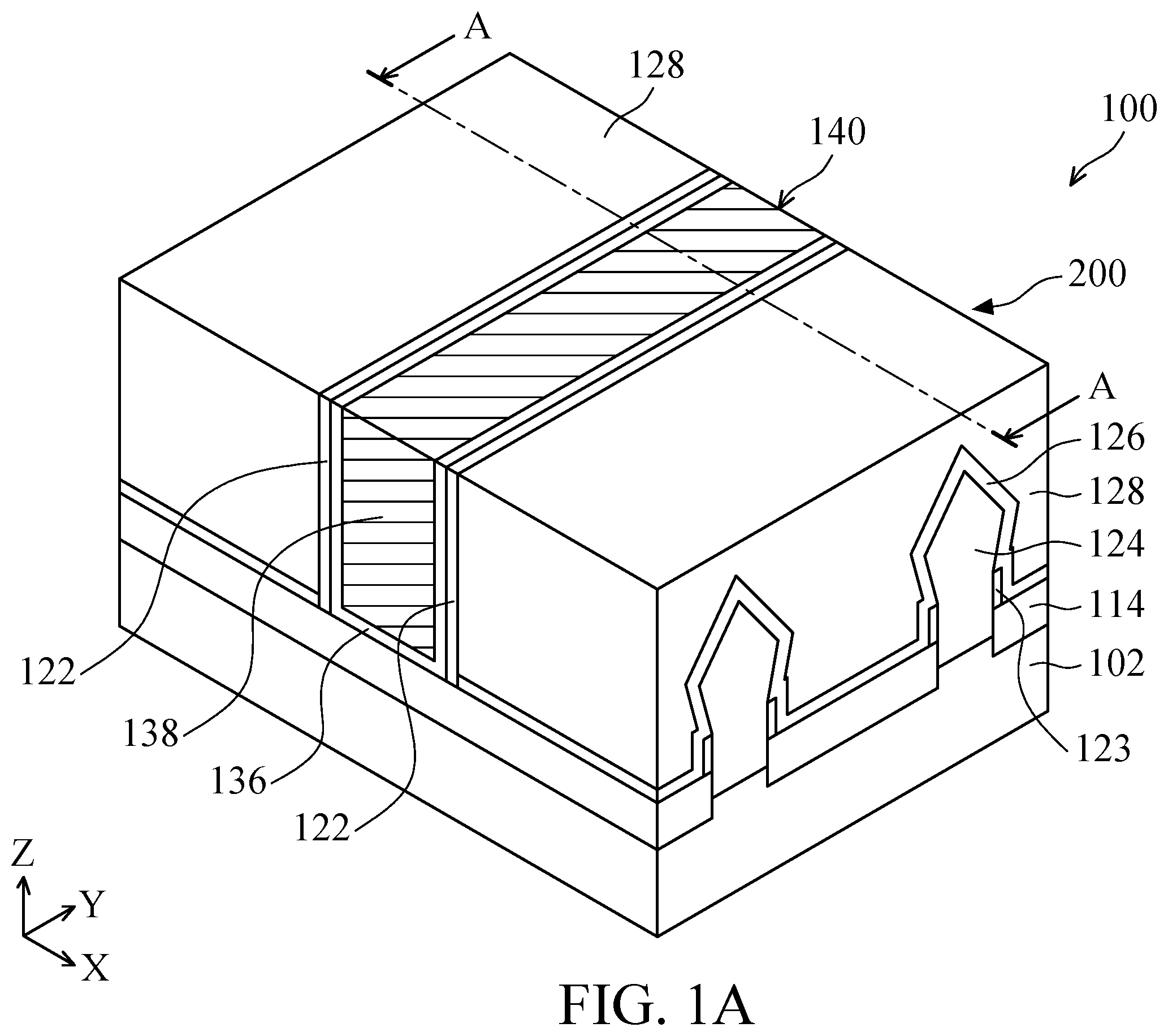 Patent US12599042 Figure 1 – Carrier structure and methods of forming the same