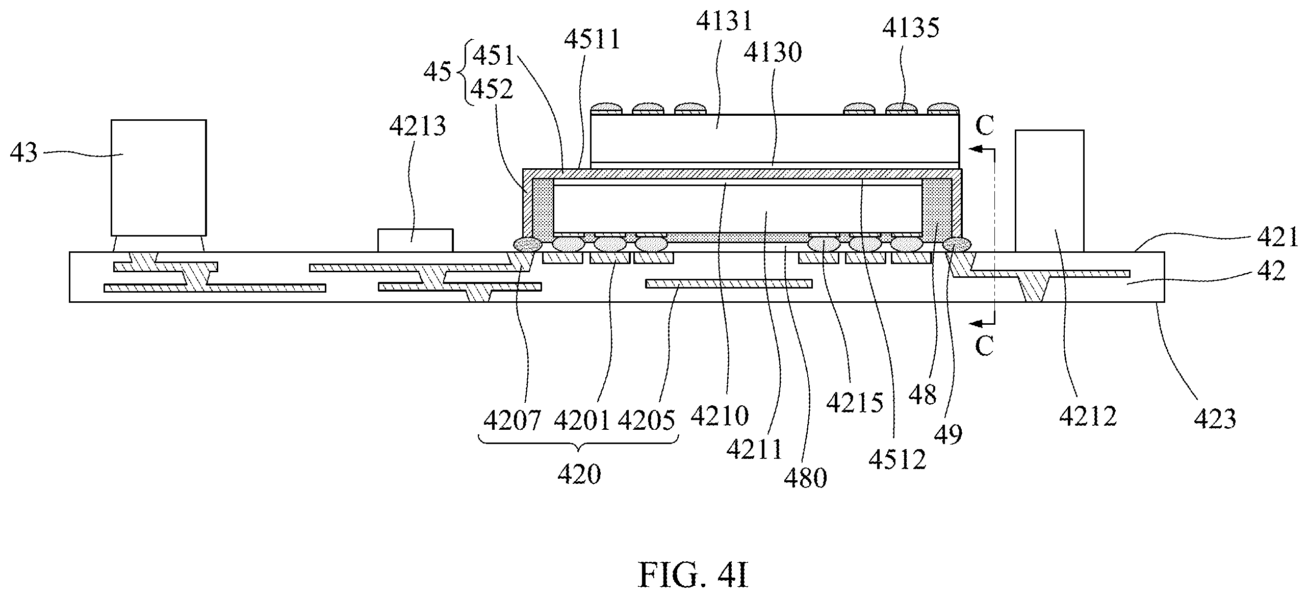 Patent US12599043 Figure 16 – Semiconductor device package and method of manufacturing the same