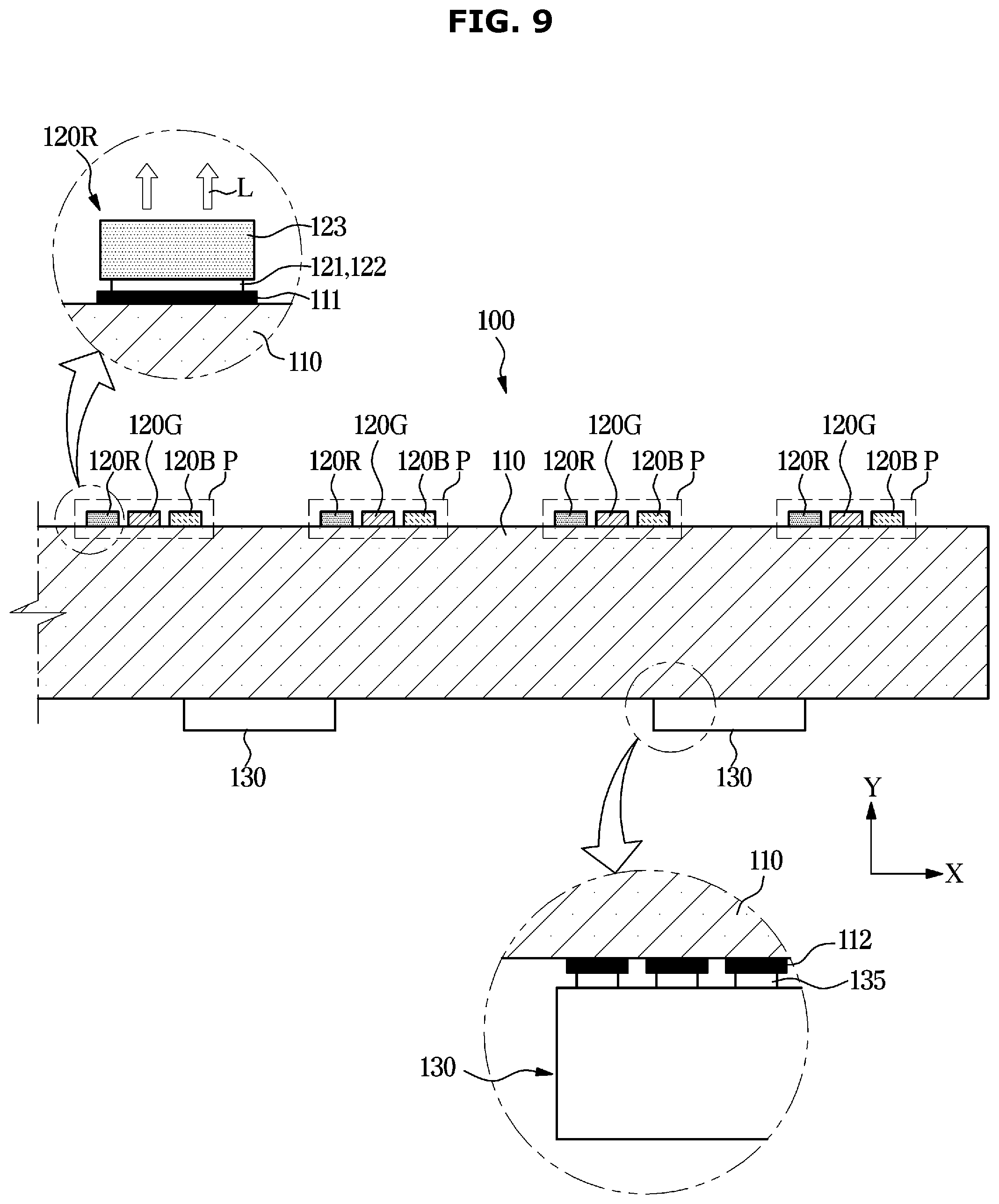 Patent US12599044 Figure 9 – Display module and display device