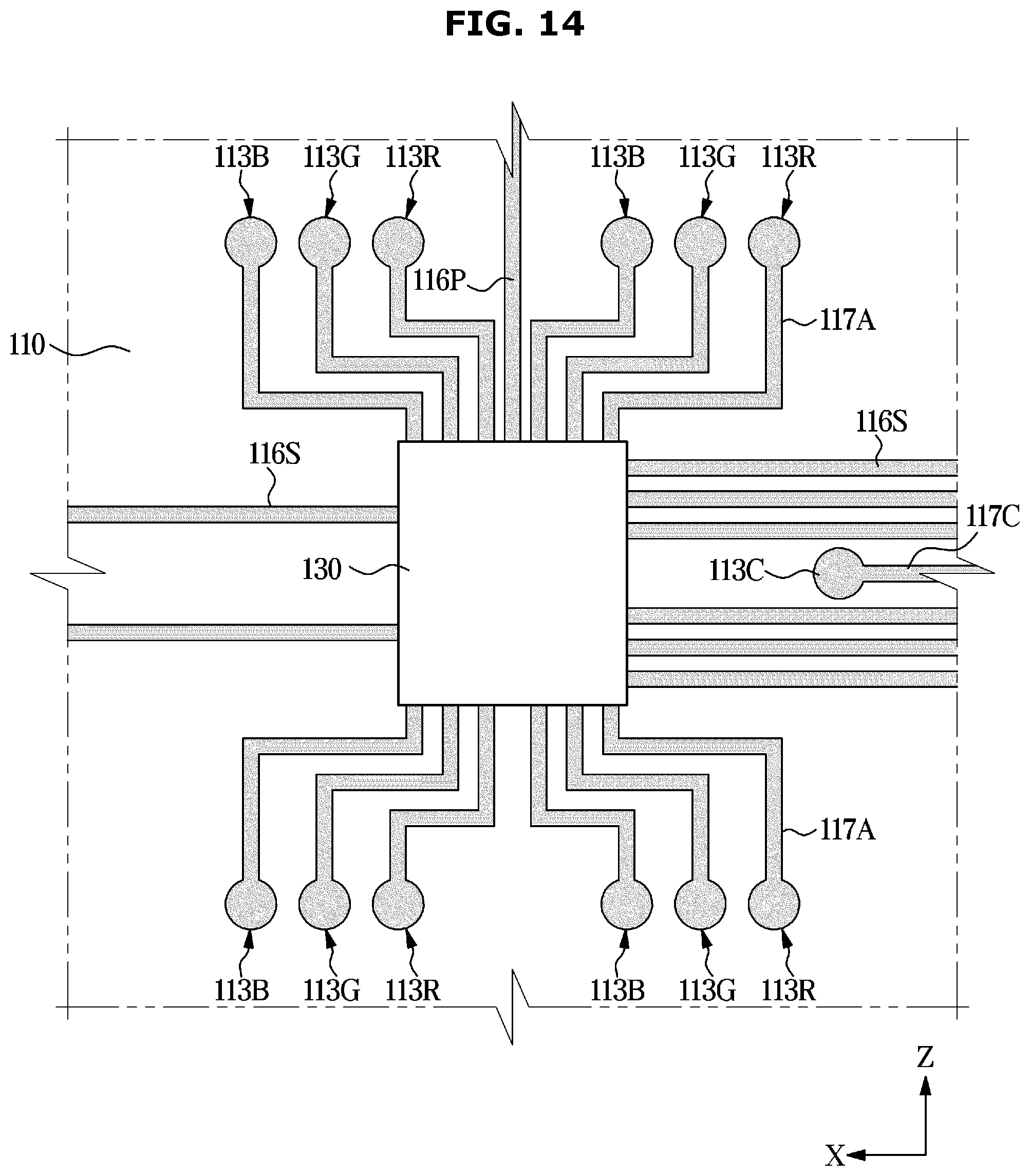 Patent US12599044 Figure 14 – Display module and display device
