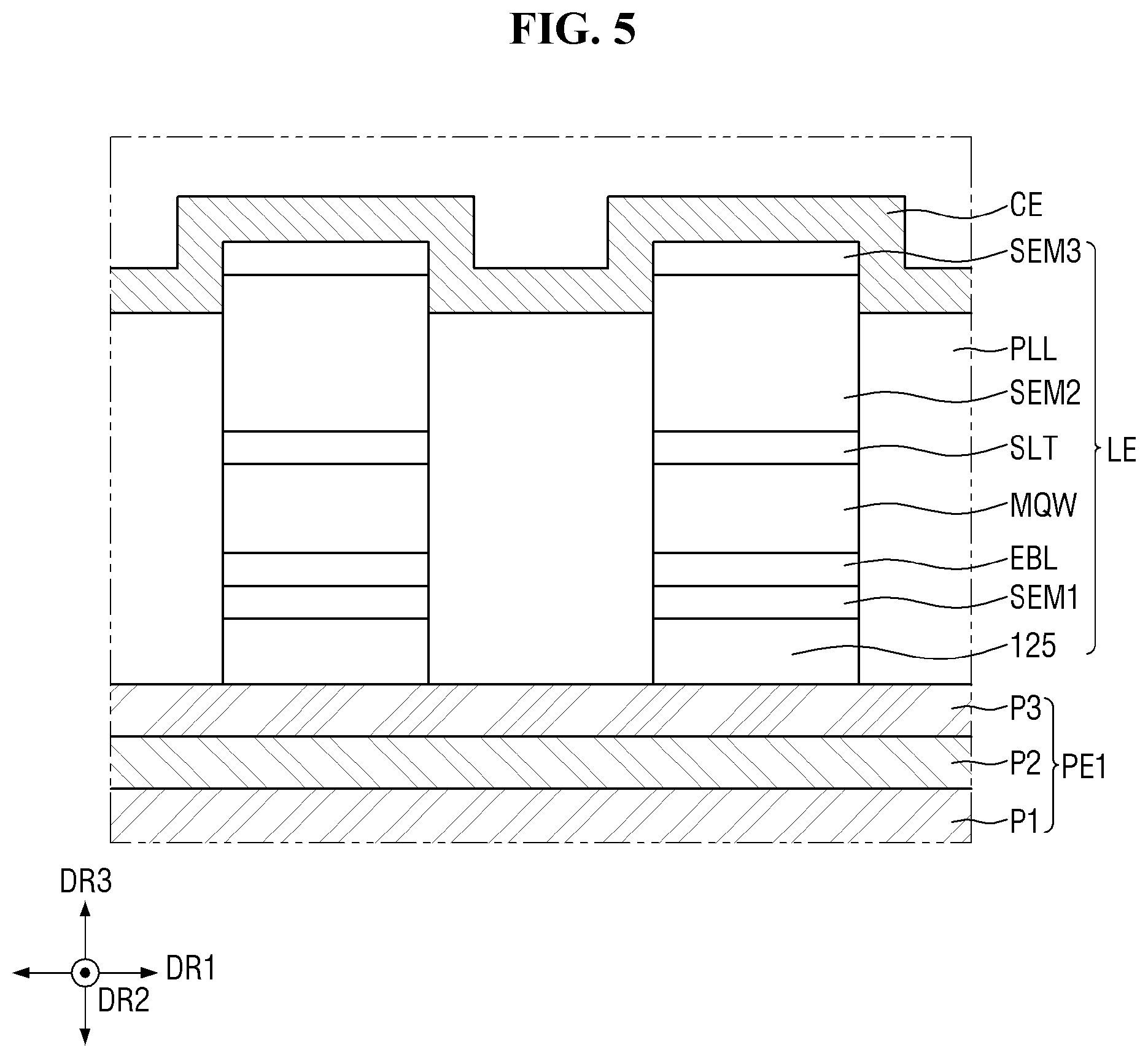 Patent US12599046 Figure 5 – Apparatus and method for fabricating display panel, and display panel