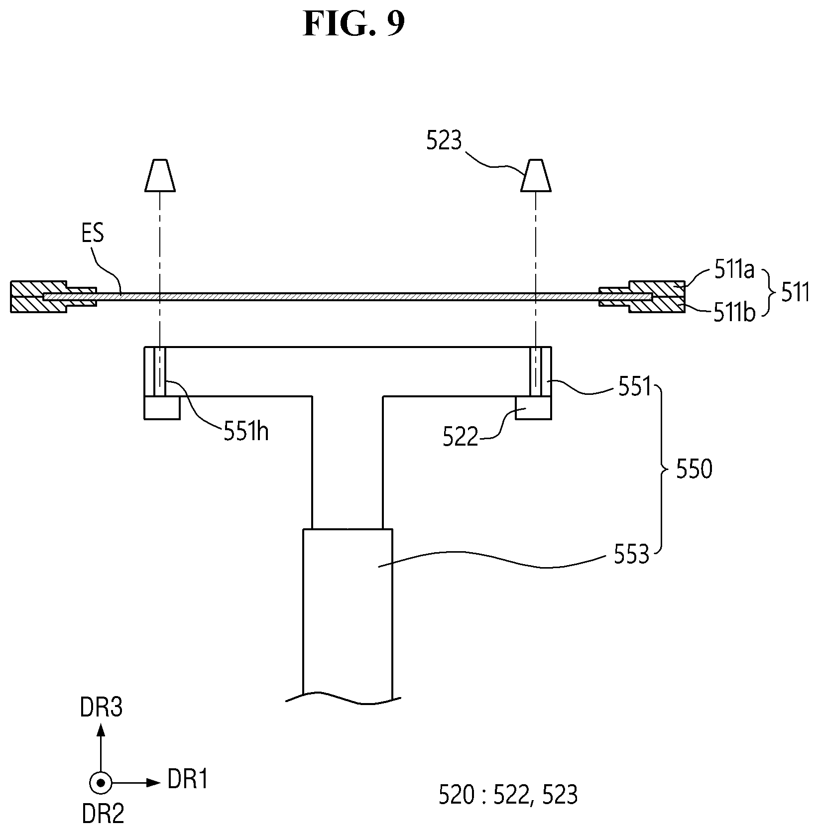 Patent US12599046 Figure 9 – Apparatus and method for fabricating display panel, and display panel