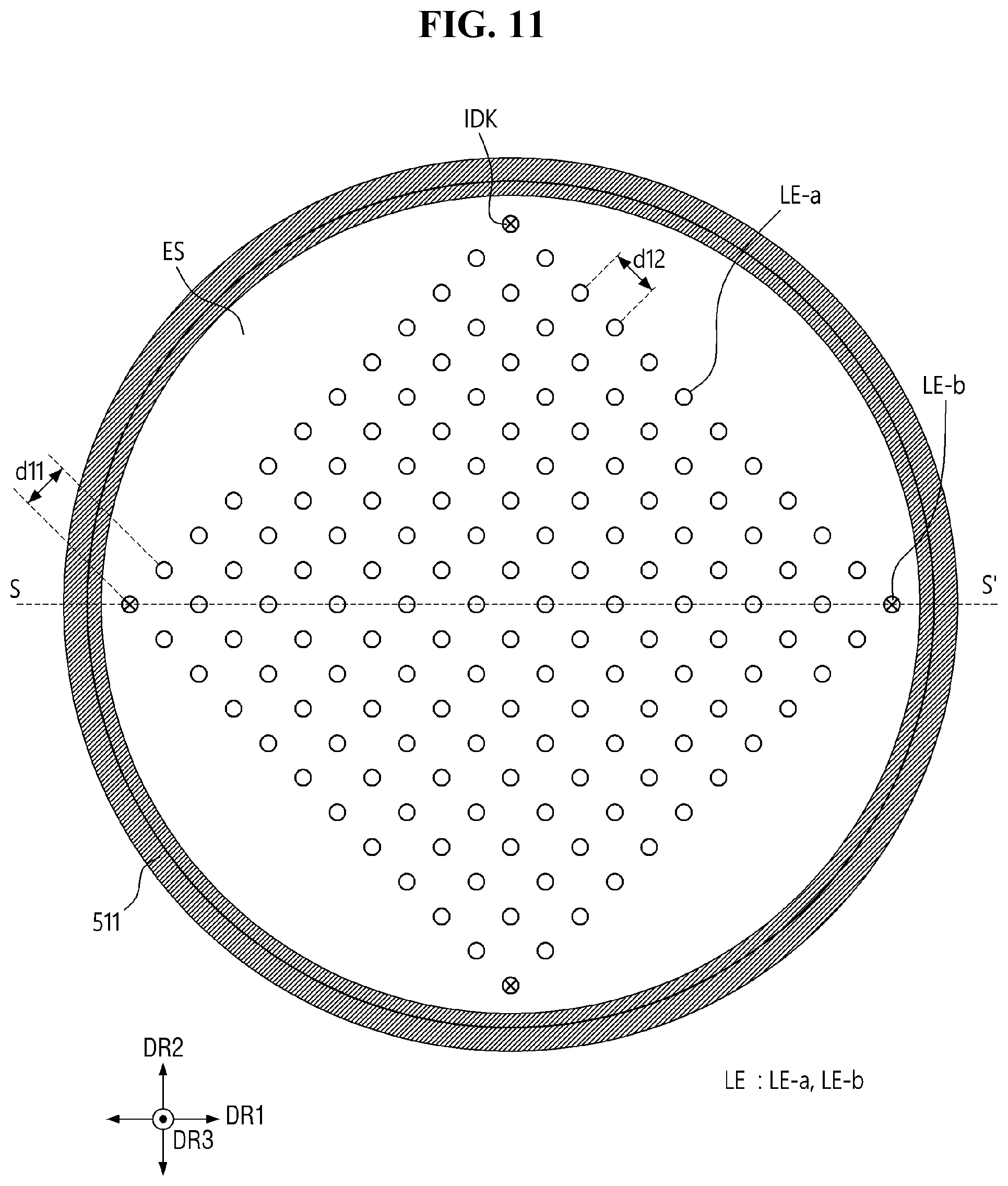 Patent US12599046 Figure 11 – Apparatus and method for fabricating display panel, and display panel
