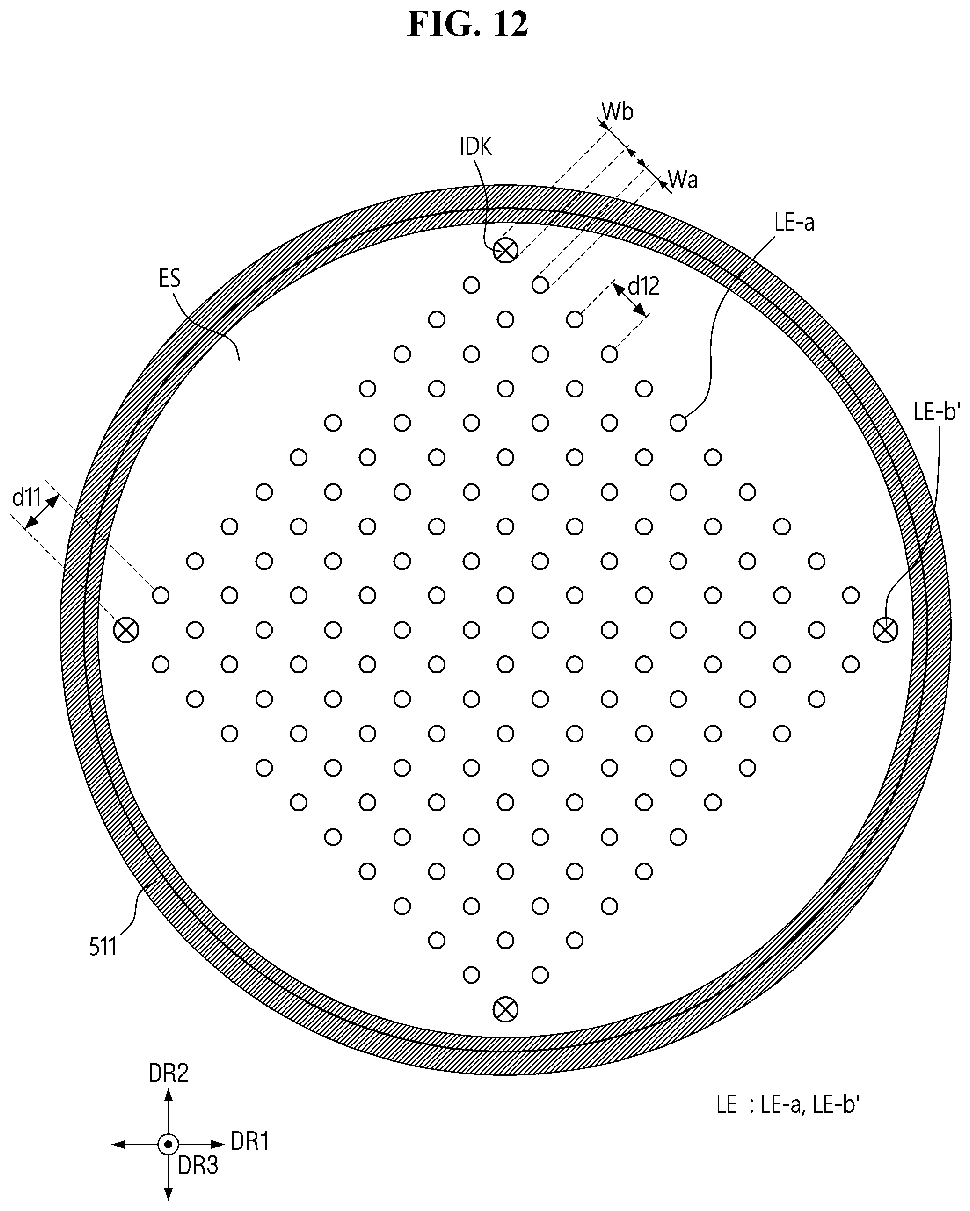 Patent US12599046 Figure 12 – Apparatus and method for fabricating display panel, and display panel